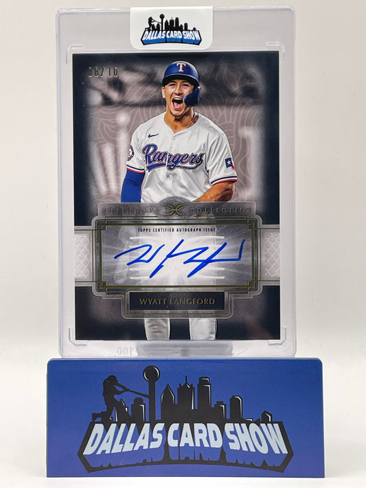 2025 Topps Definitive #DIAC-WL Wyatt Langford Defining Images Autograph /10