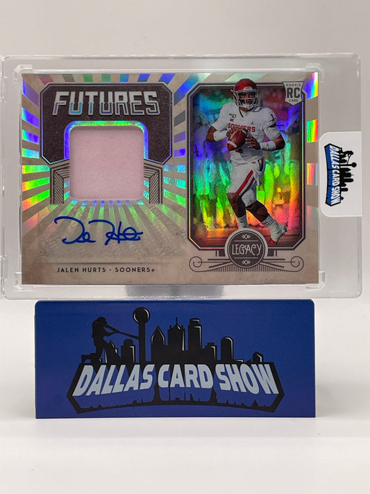 2020 Panini Legacy #FP-JH1 Jalen Hurts Futures Patch Autographs /149