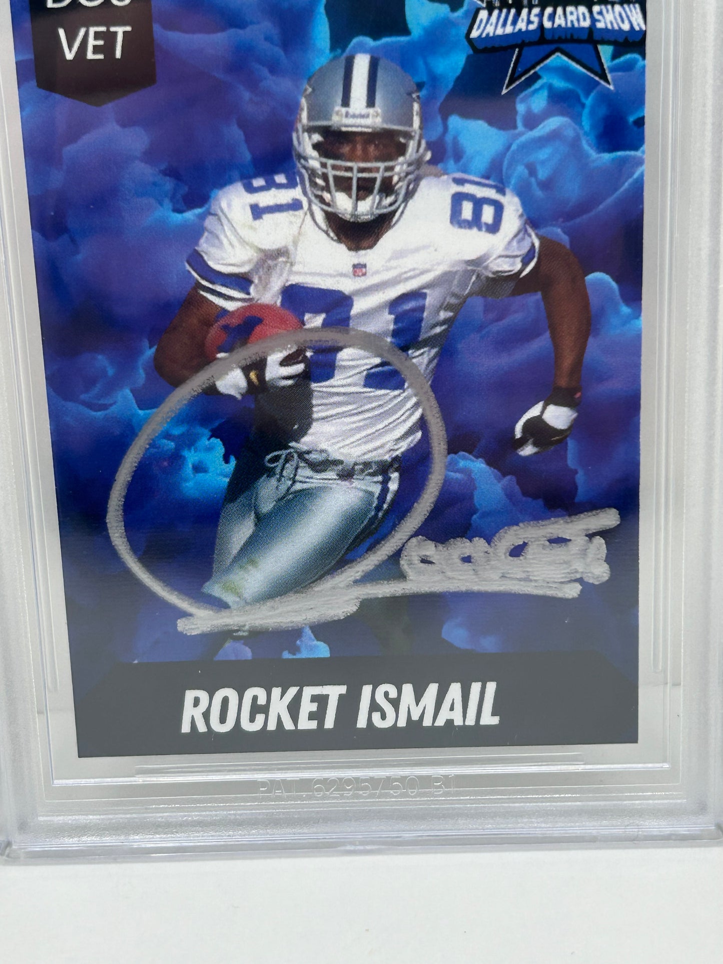 2024 Dallas Card Show Raghib "Rocket" Ismail #9 Beckett Witnessed Authentic Autograph (4889)