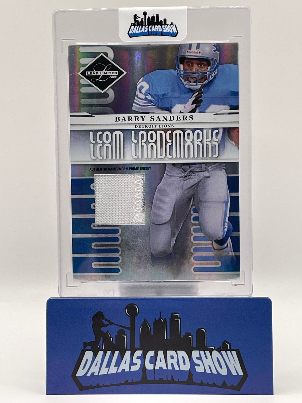 2008 Leaf Limited #T-15 Barry Sanders Team Trademarks Game Used Relic /50