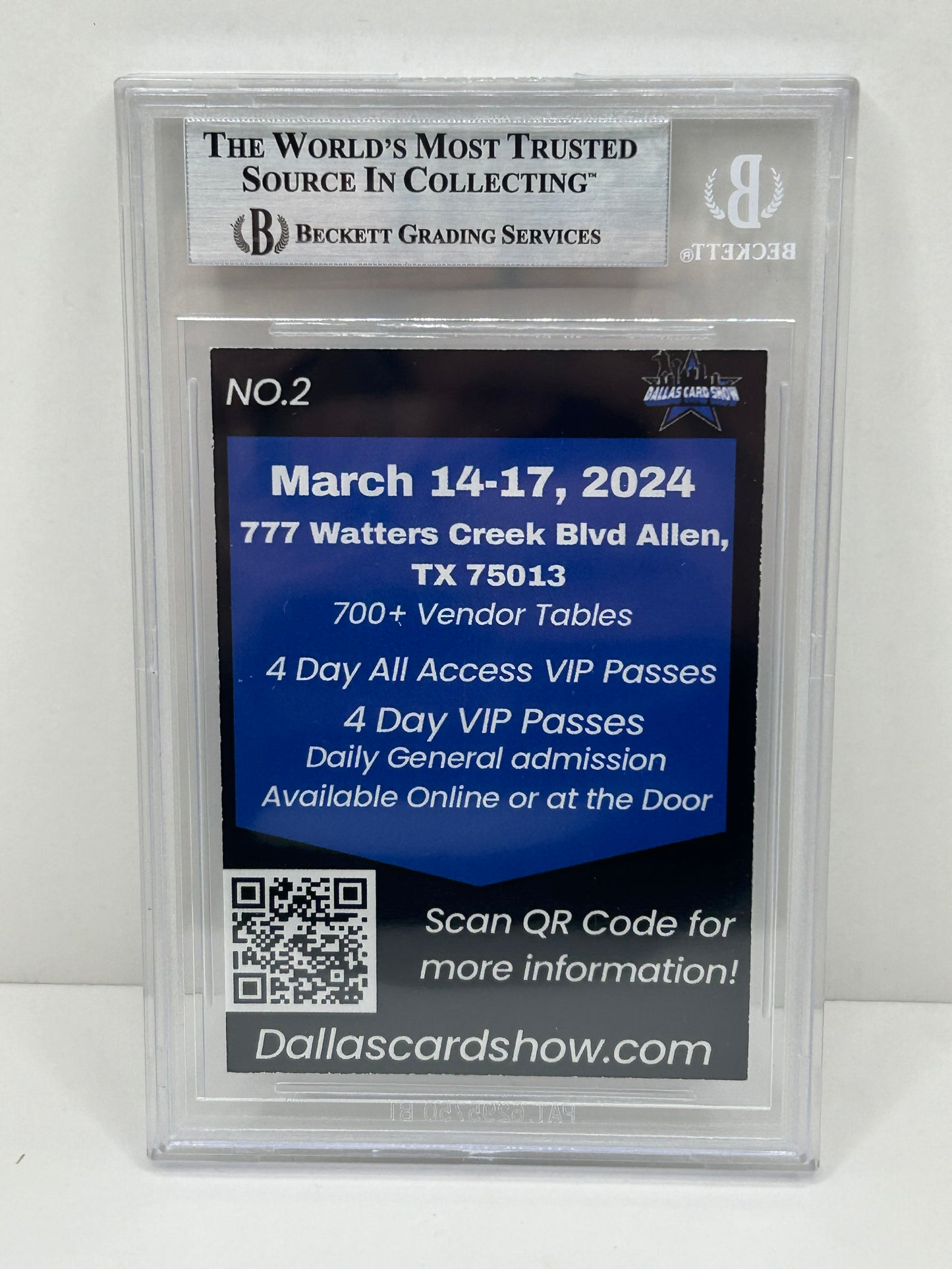2024 Dallas Card Show Felix Jones #2 Beckett Witnessed Authentic Autograph (4840)