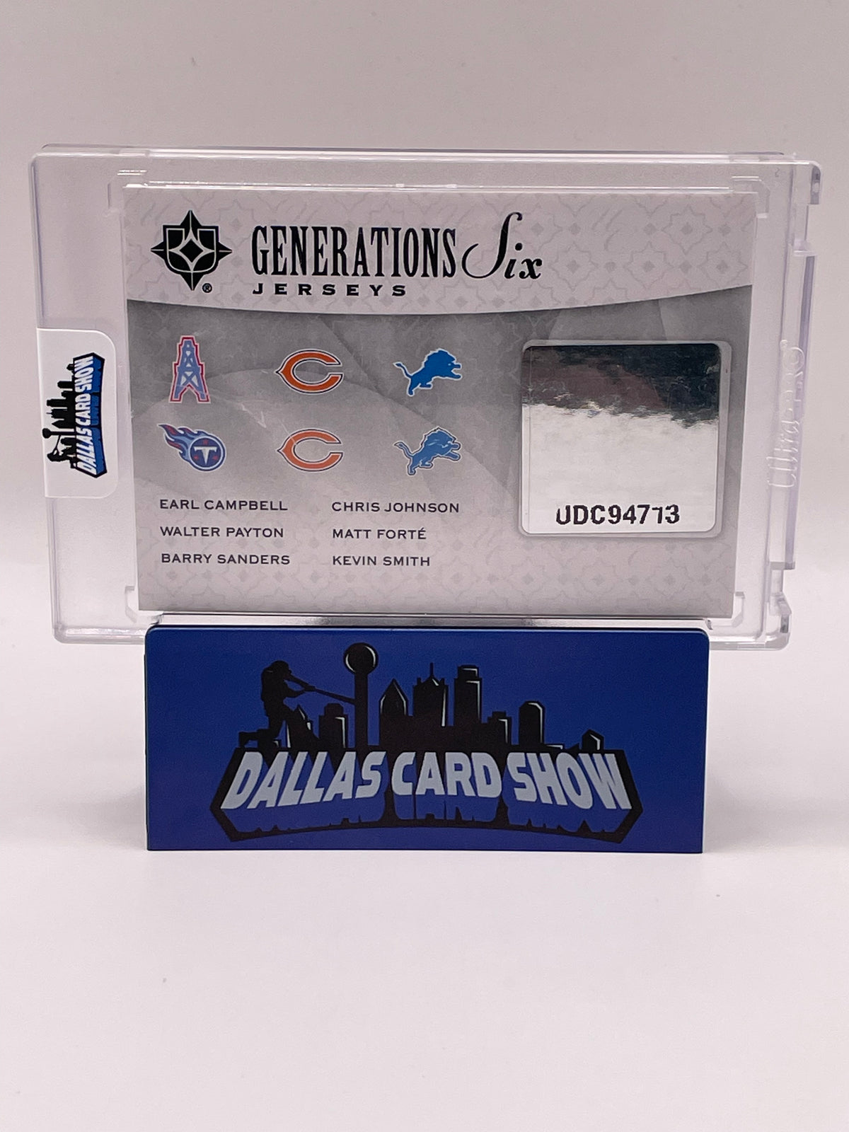 2009 Generation Six Patches Walter Payton Earl Campbell, Barry Sanders Game Used /25