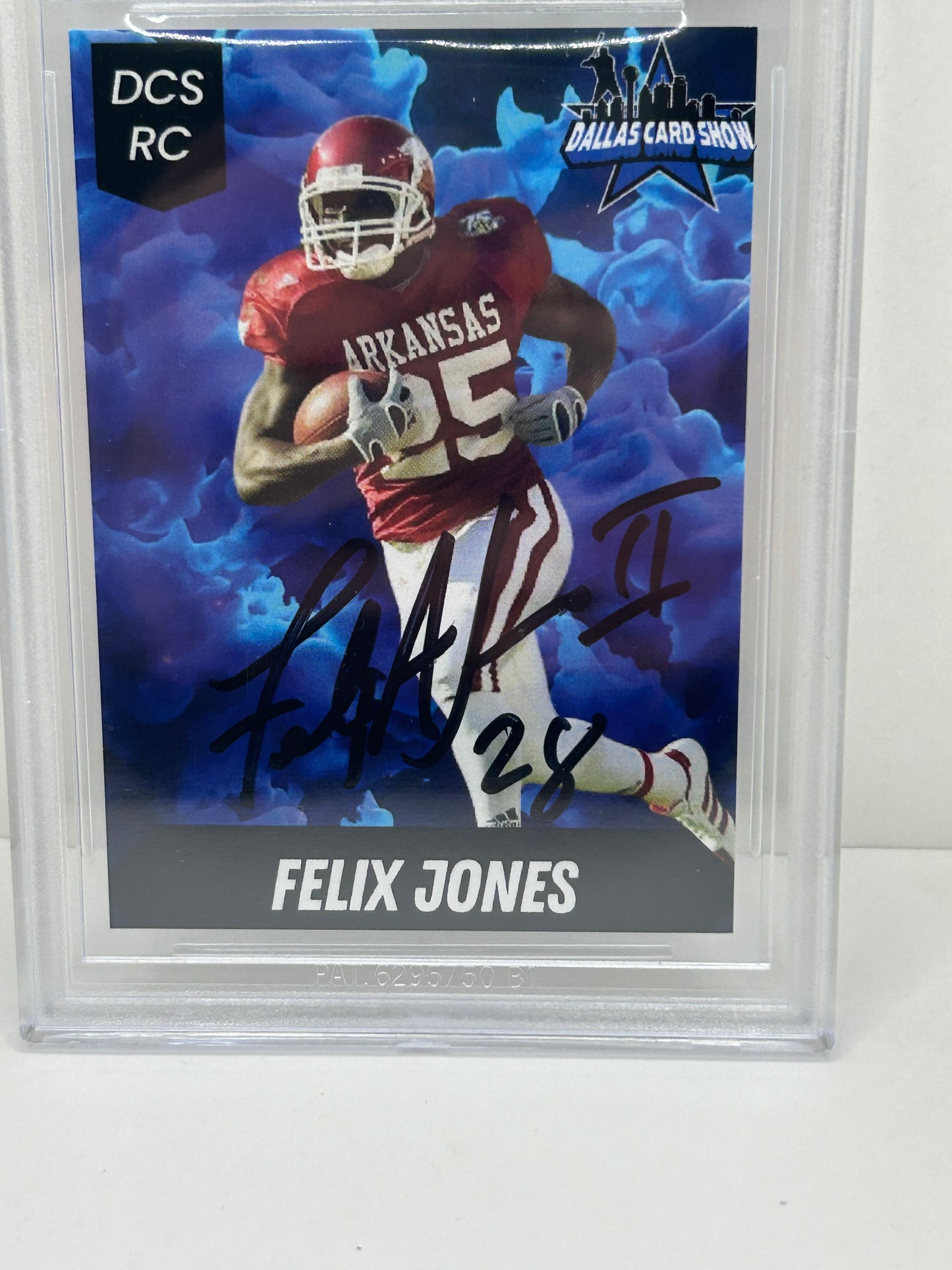 2024 Dallas Card Show Felix Jones #2 Beckett Witnessed Authentic Autograph (4840)