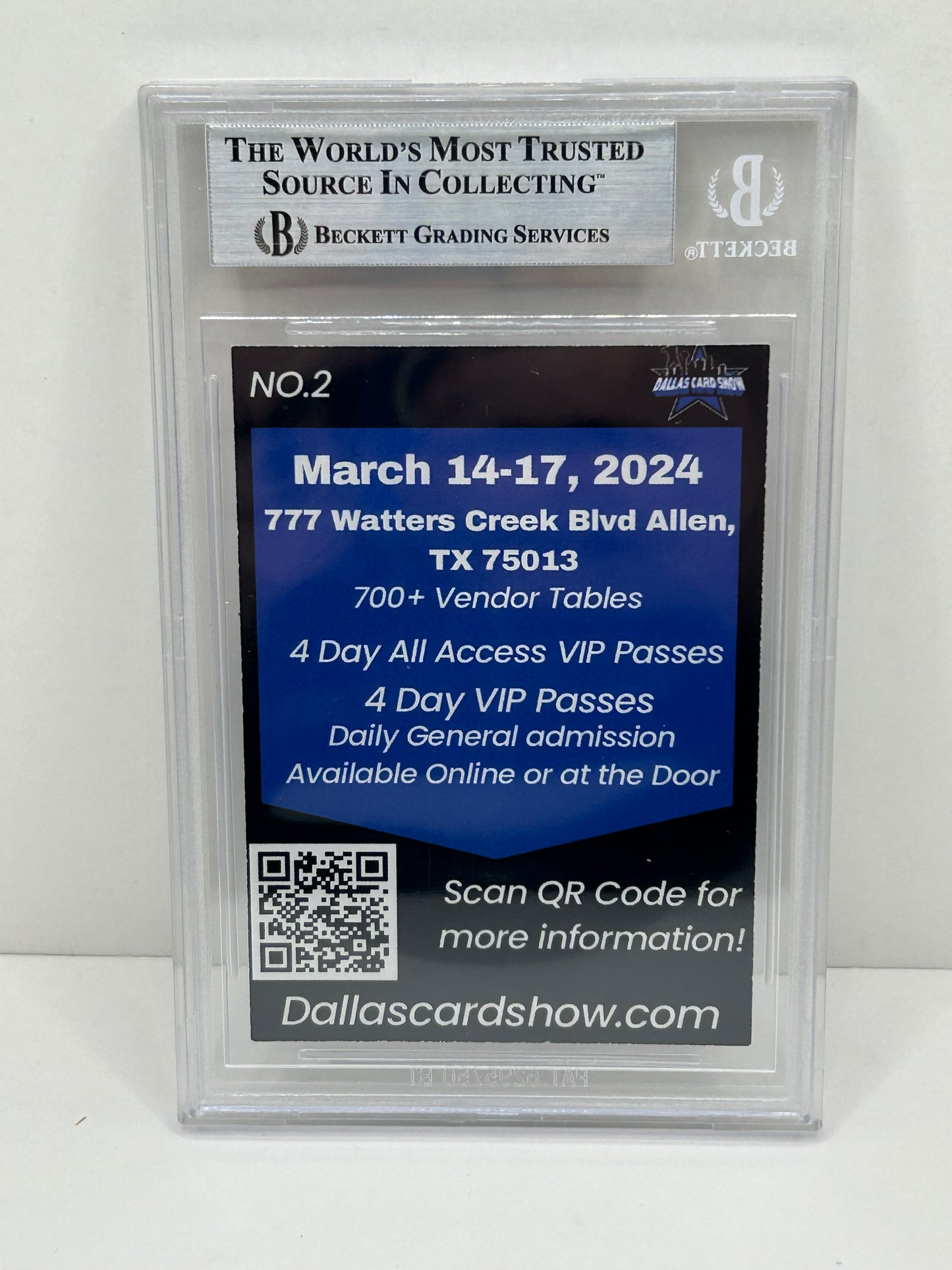 2024 Dallas Card Show Felix Jones #2 Beckett Witnessed Authentic Autograph (4839)