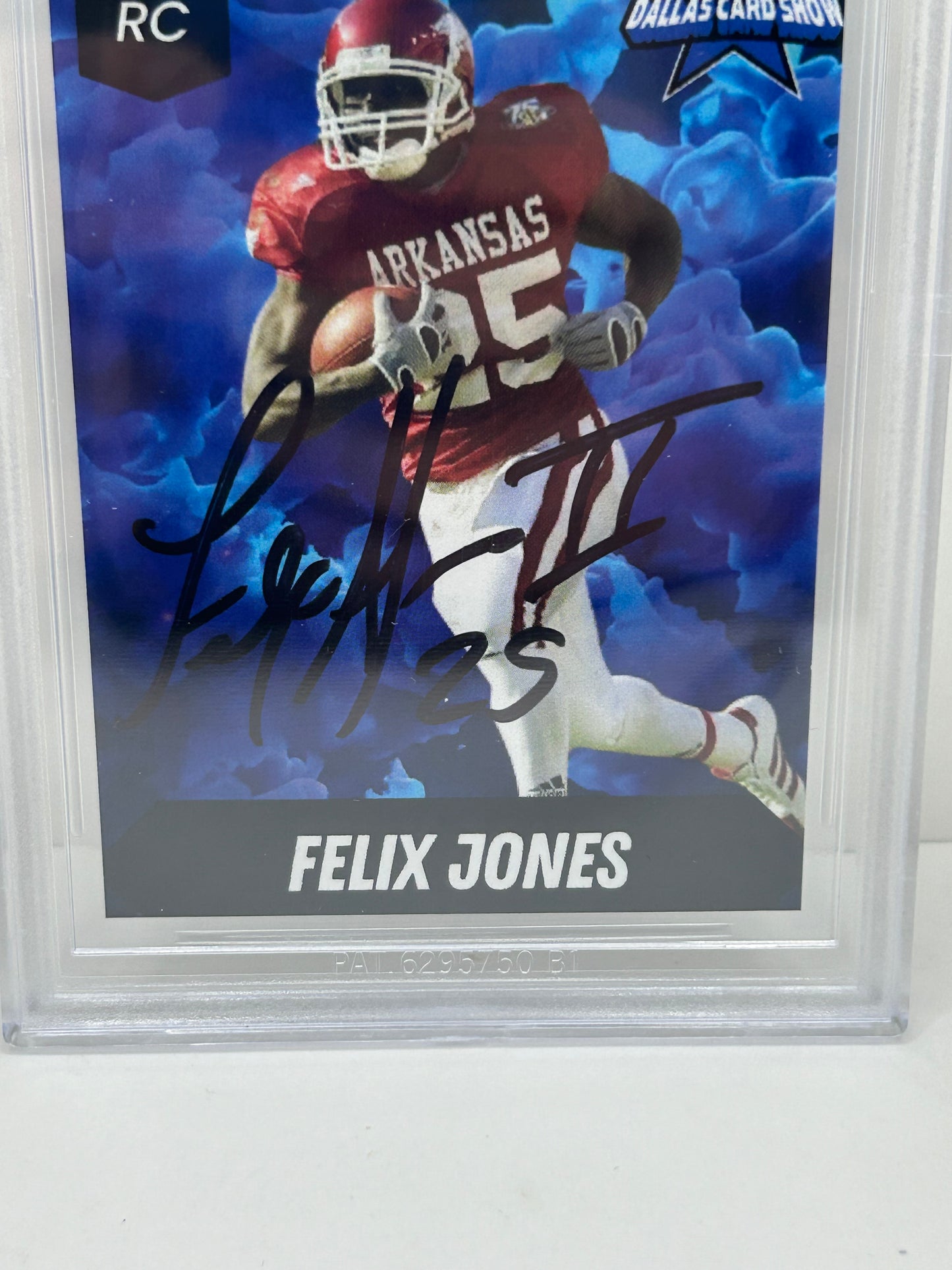 2024 Dallas Card Show Felix Jones #2 Beckett Witnessed Authentic Autograph (4839)