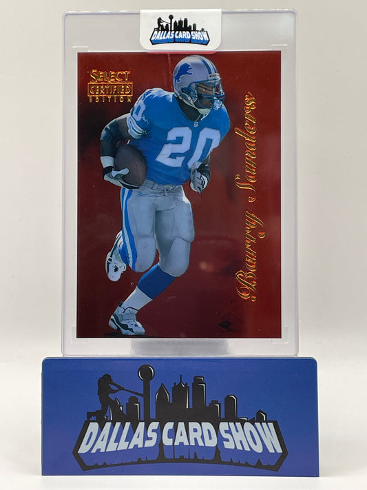 1996 Pinnacle Select Certified Barry Sanders Mirror Red #33 Lions