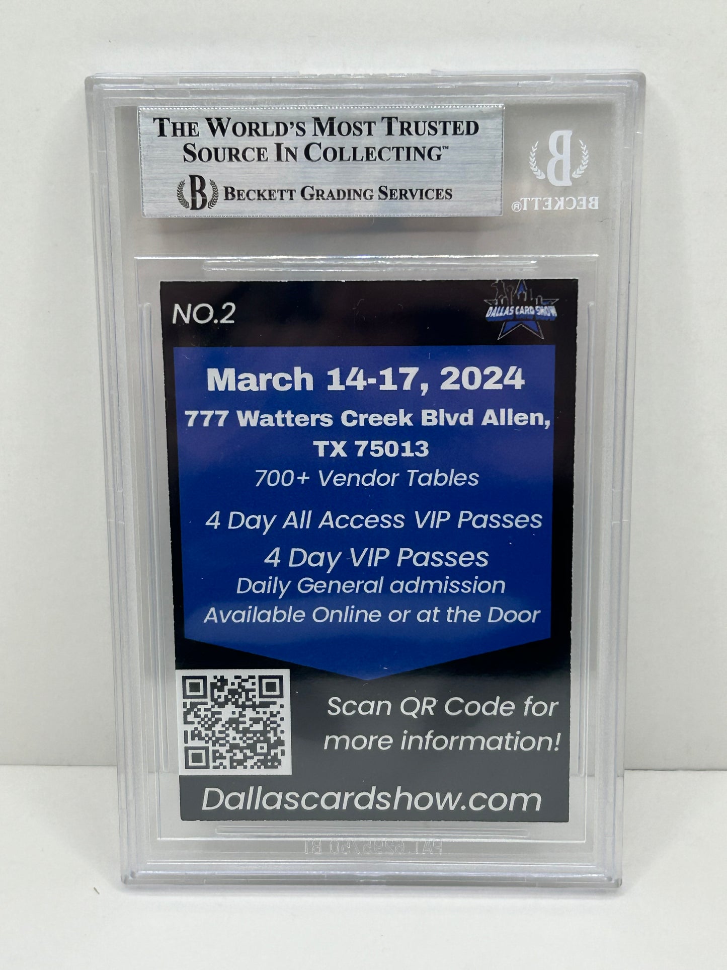 2024 Dallas Card Show Felix Jones #2 Beckett Witnessed Authentic Autograph (4837)
