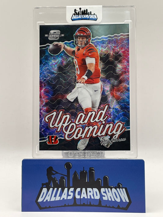 2021 Panini Contenders Optic #UC-JBU Joe Burrow Up and Coming /25