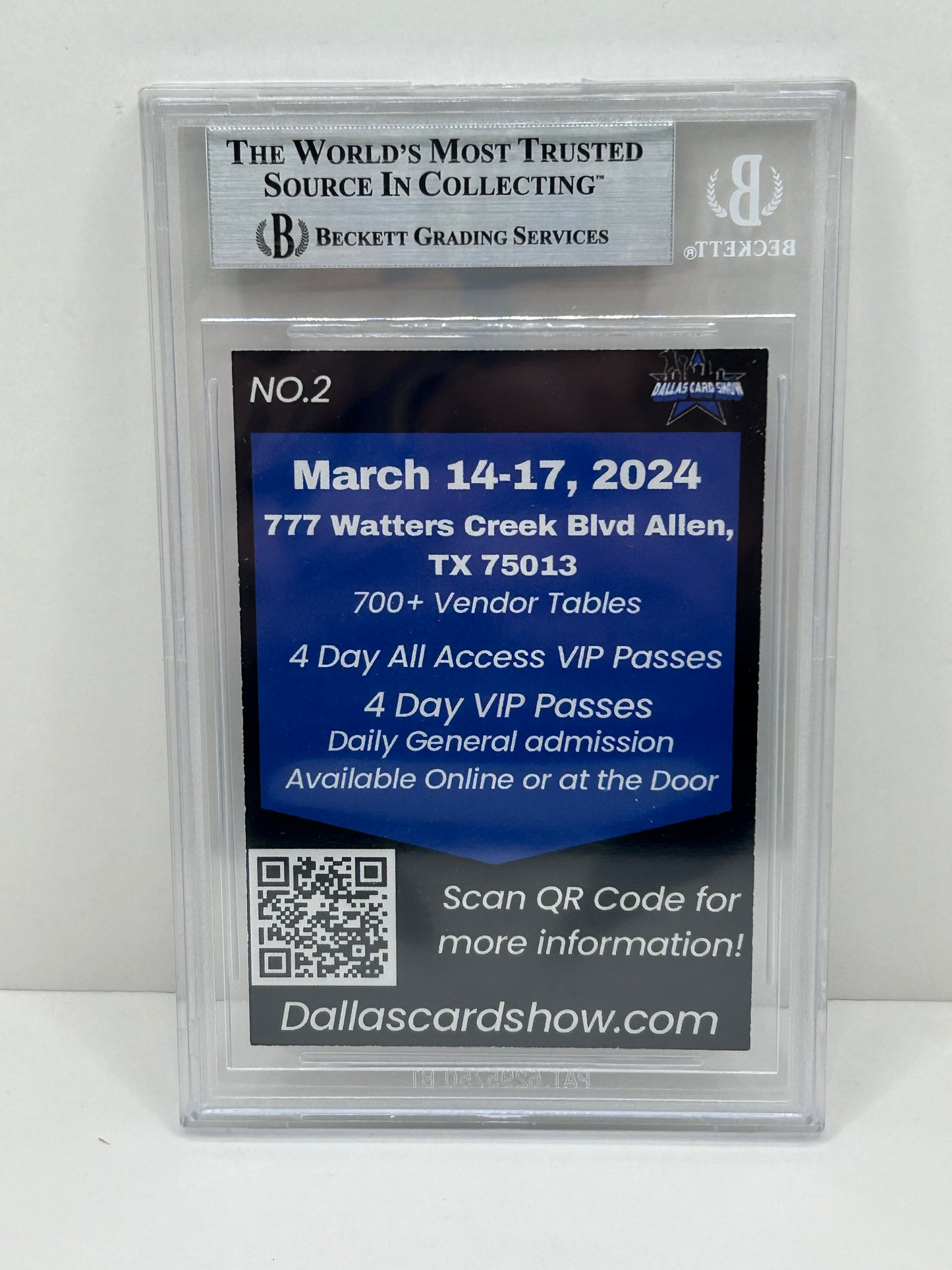 2024 Dallas Card Show Felix Jones #2 Beckett Witnessed Authentic Autograph (4836)