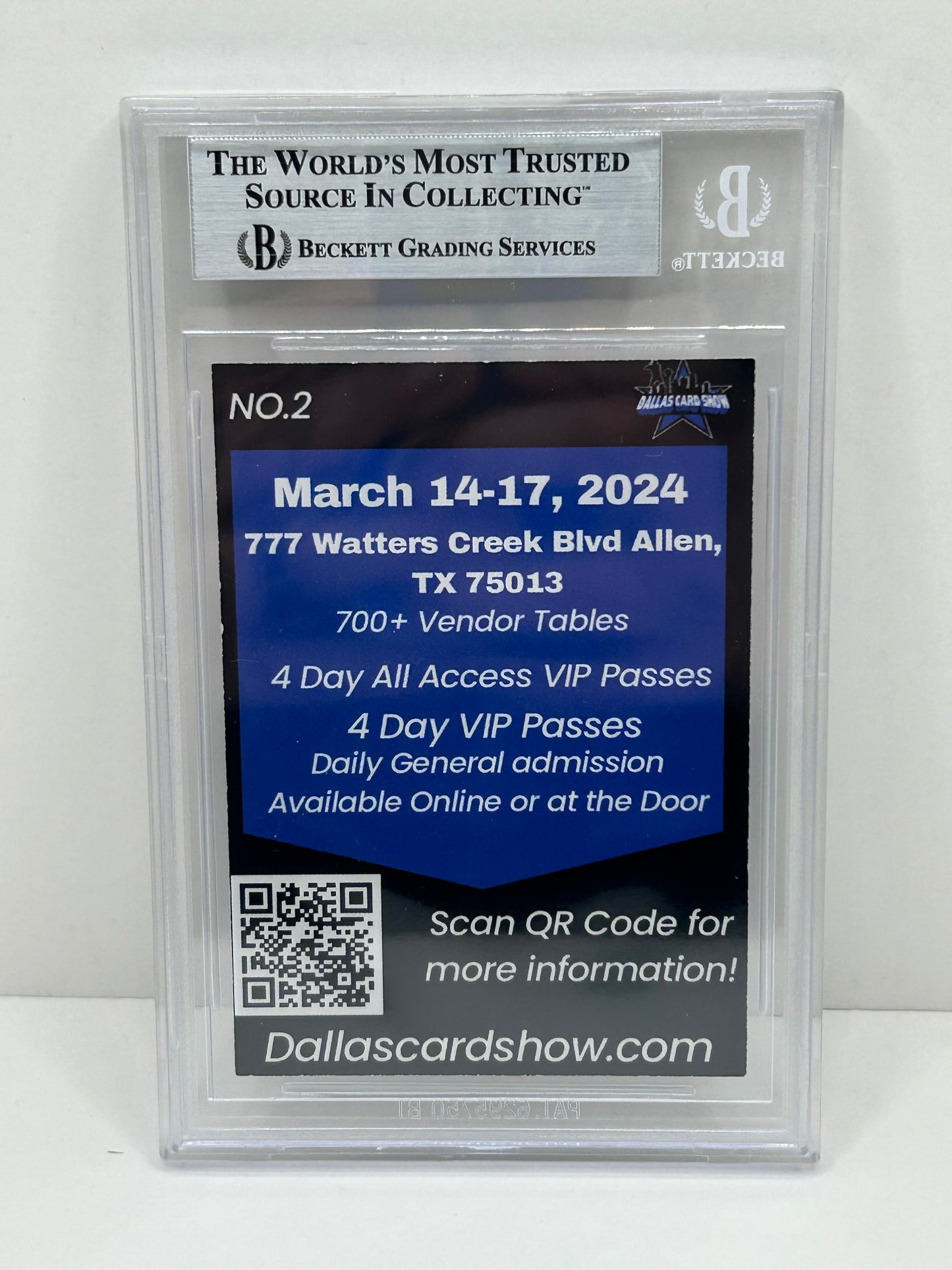 2024 Dallas Card Show Felix Jones #2 Beckett Witnessed Authentic Autograph (4842)