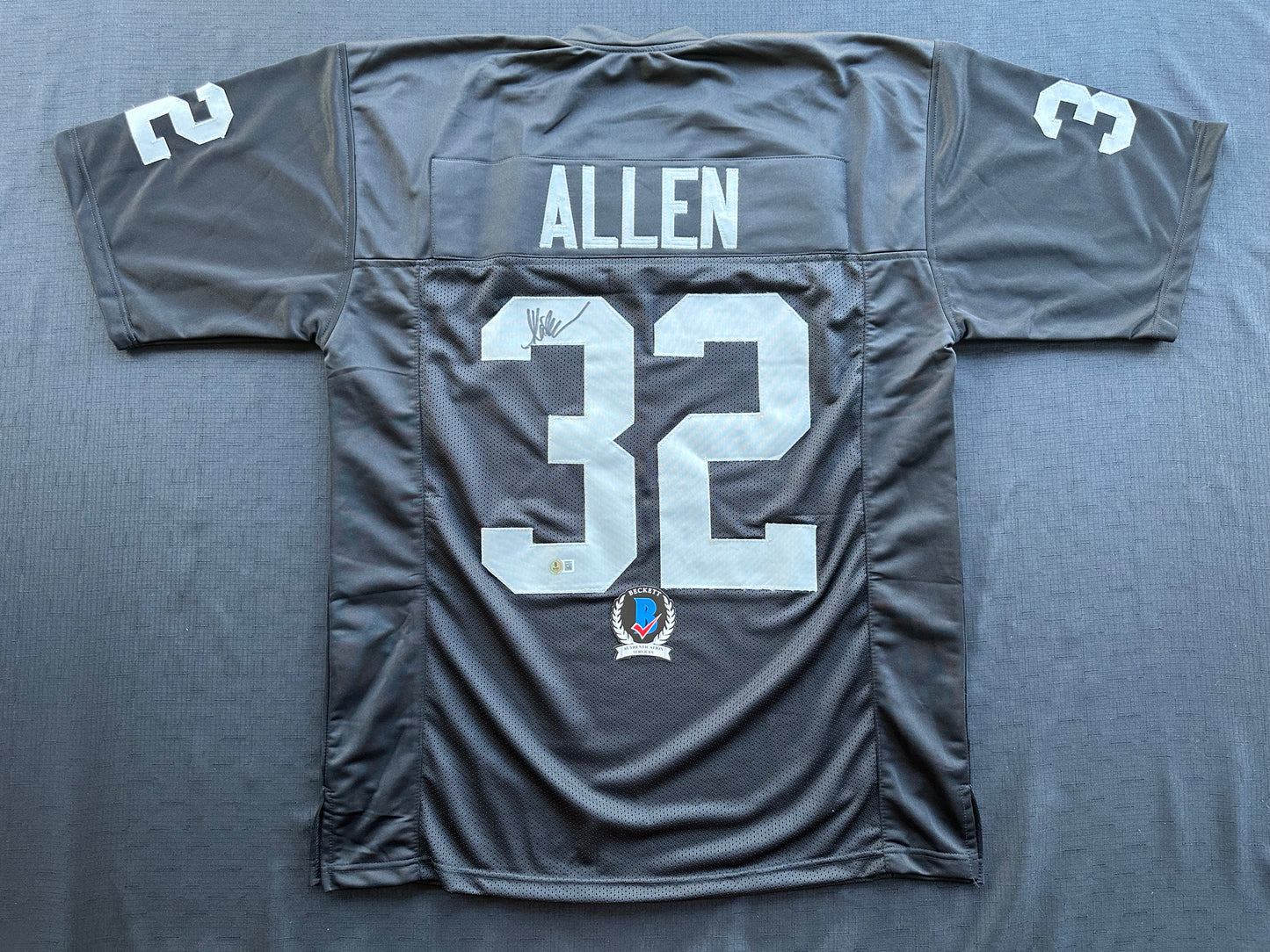 MARCUS ALLEN LOS ANGELES LA RAIDERS SIGNED JERSEY XL Chiefs USC Trojans BAS