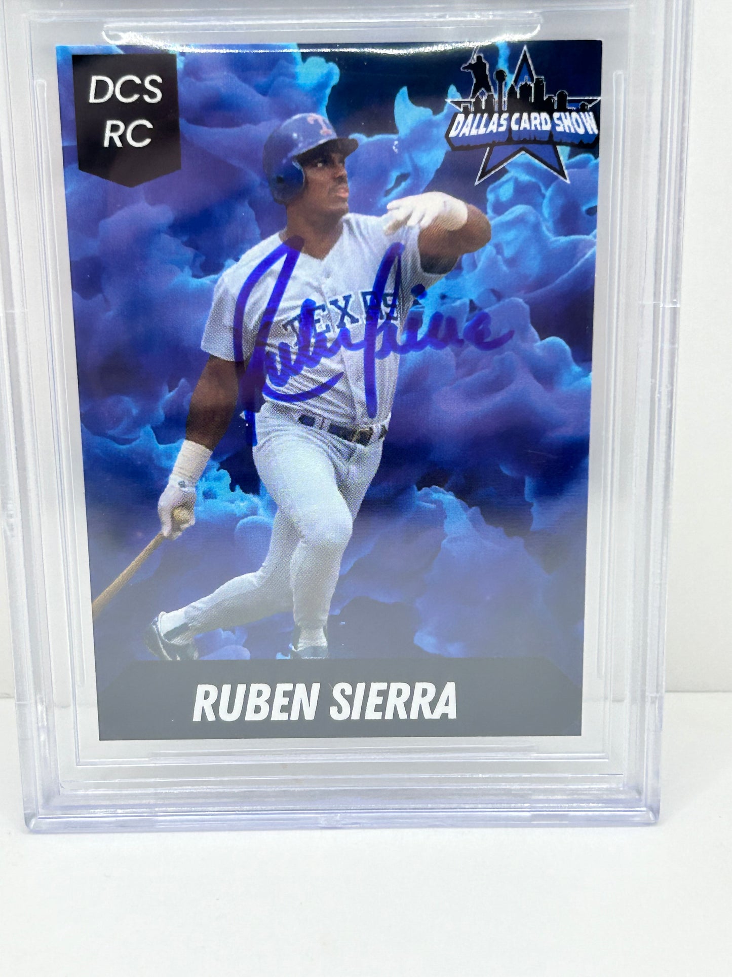 2024 Dallas Card Show Ruben Sierra #12 Beckett Witnessed 10 Auto (3286)