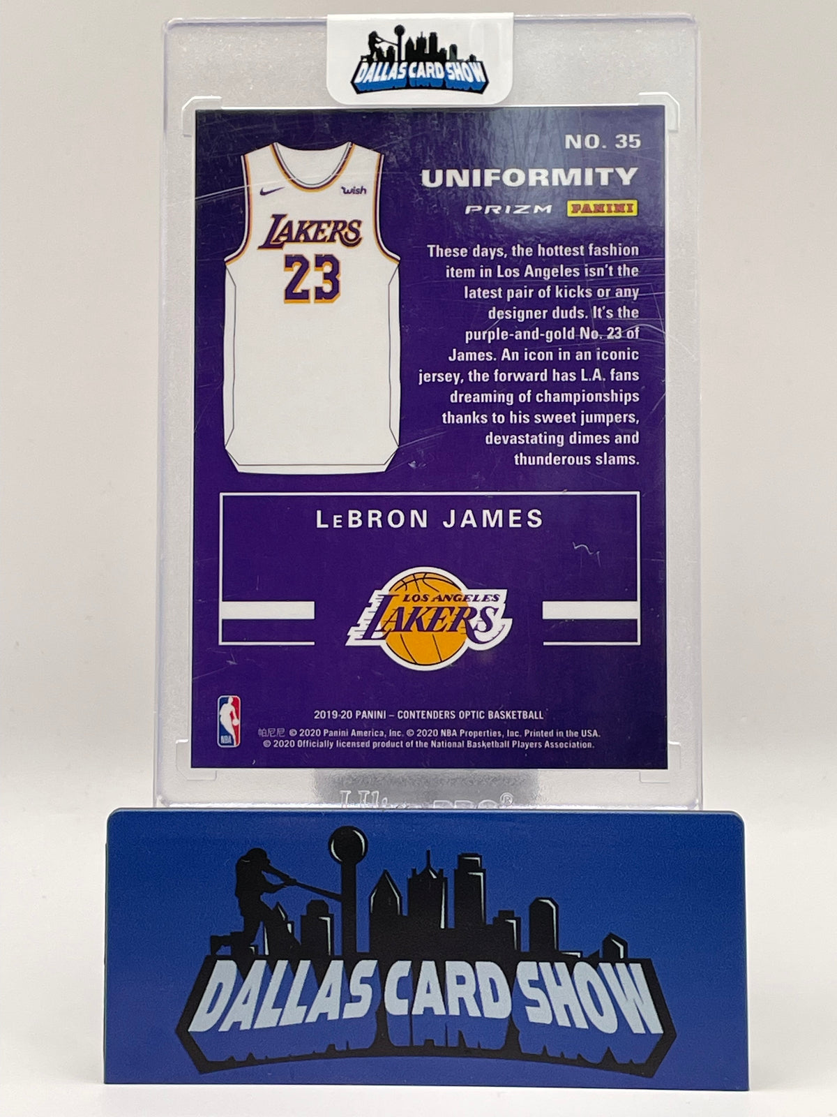 2019-20 Contenders Optic #35 LeBron James Red Ice Uniformity