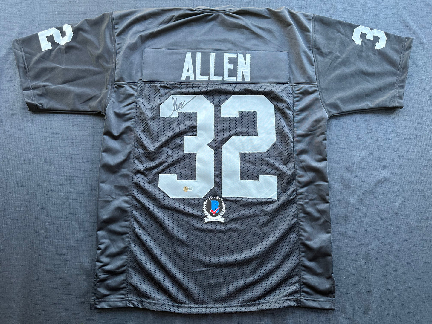 MARCUS ALLEN LOS ANGELES LA RAIDERS SIGNED JERSEY XL Chiefs USC Trojans BAS (Copy)