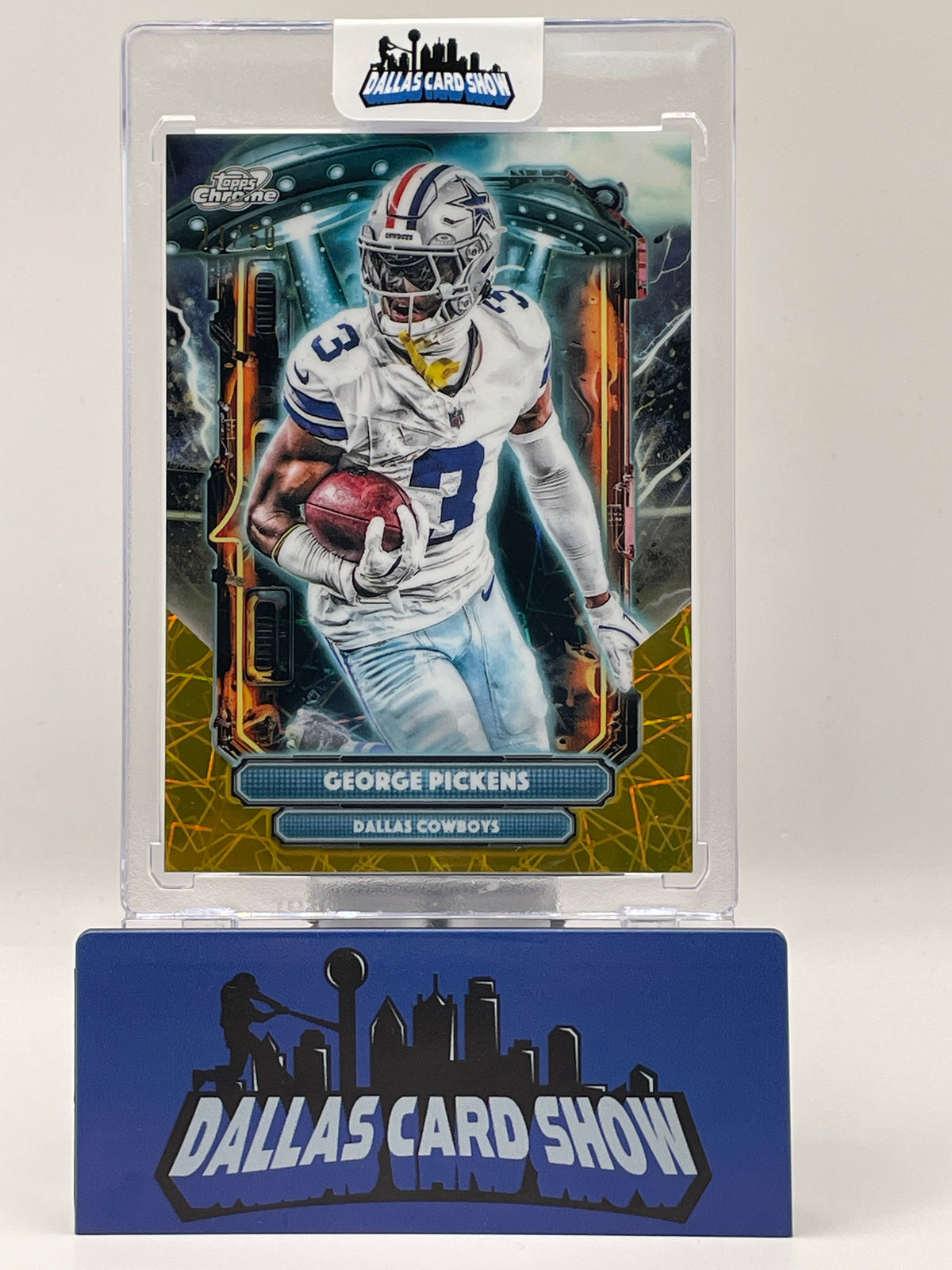 2025 Topps Chrome Cosmic #ET-14 George Pickens Gold Lazer /50