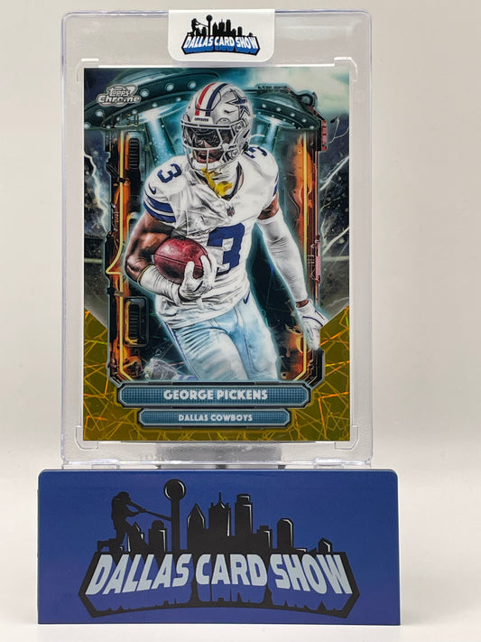 2025 Topps Chrome Cosmic #ET-14 George Pickens Gold Lazer /50