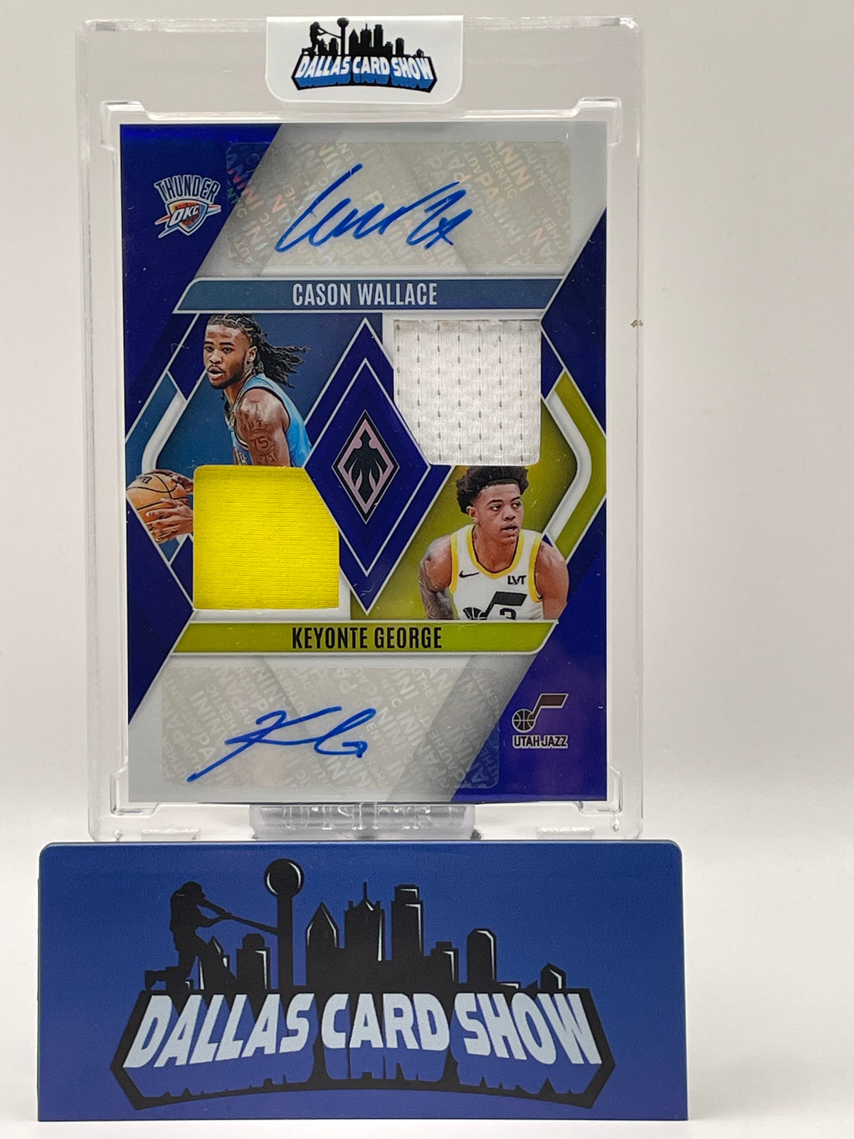 2023-24 Panini Phoenix Cason Wallace/Keyonte George Rookie Patch Dual Auto /25