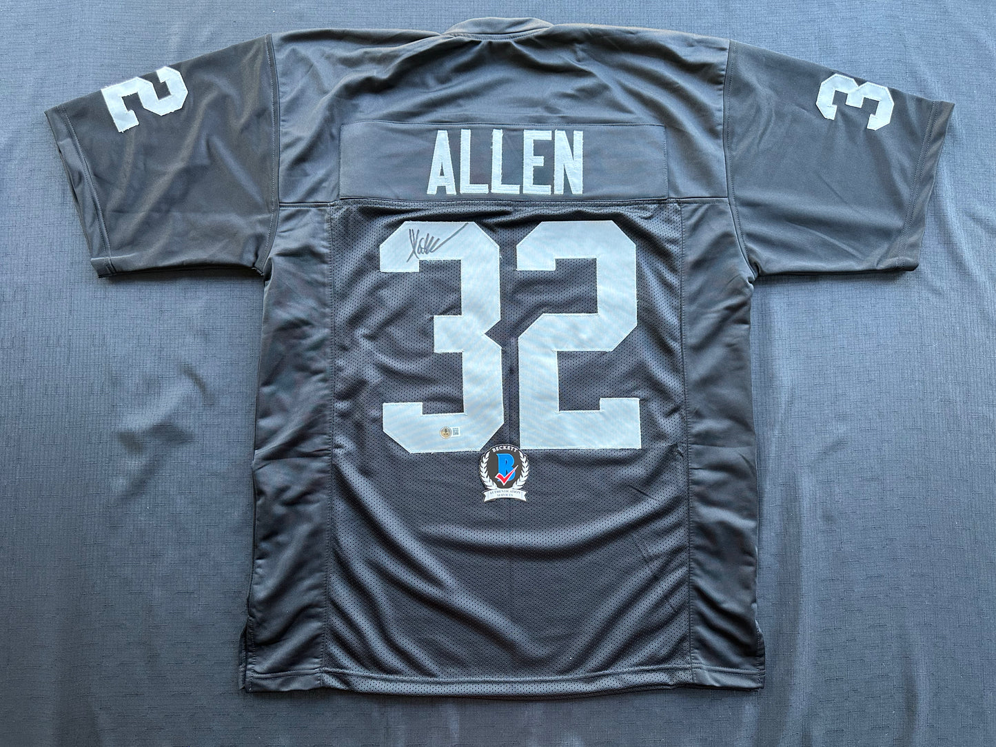 MARCUS ALLEN LOS ANGELES LA RAIDERS SIGNED JERSEY XL Chiefs USC Trojans BAS
