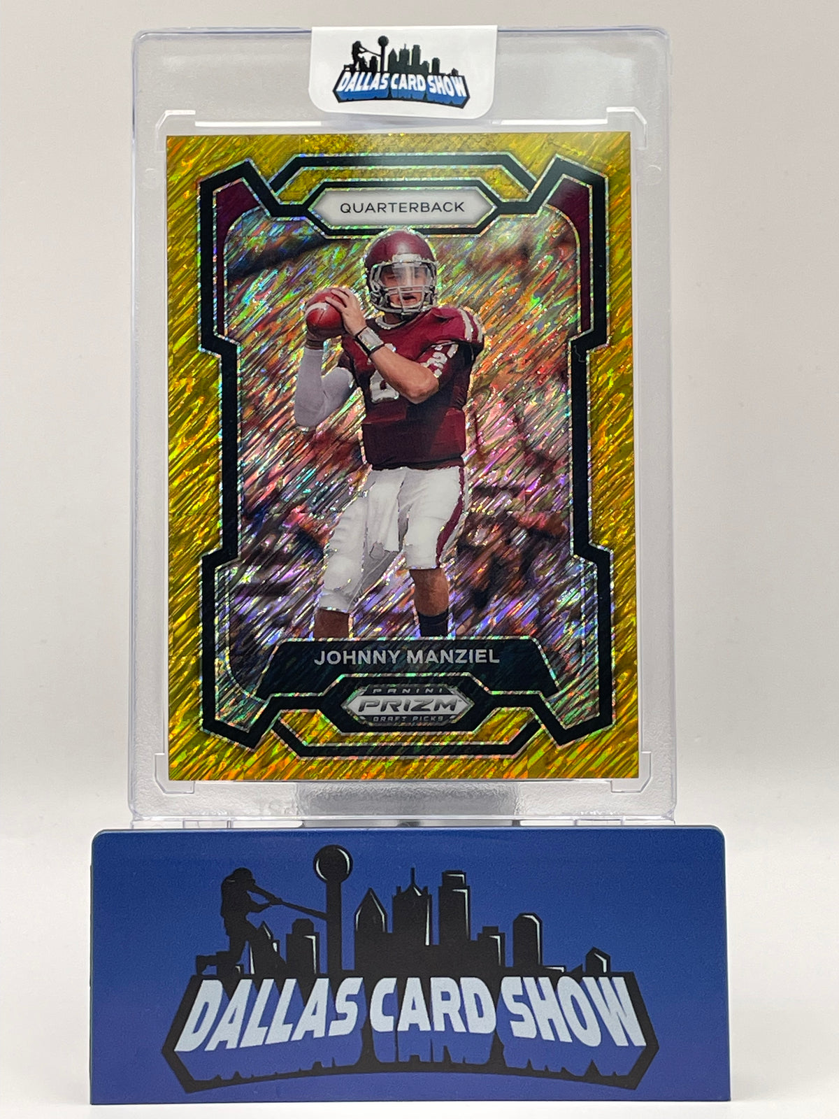 2024 Panini Prizm Draft Picks #27 Johnny Manziel Gold Shimmer /15