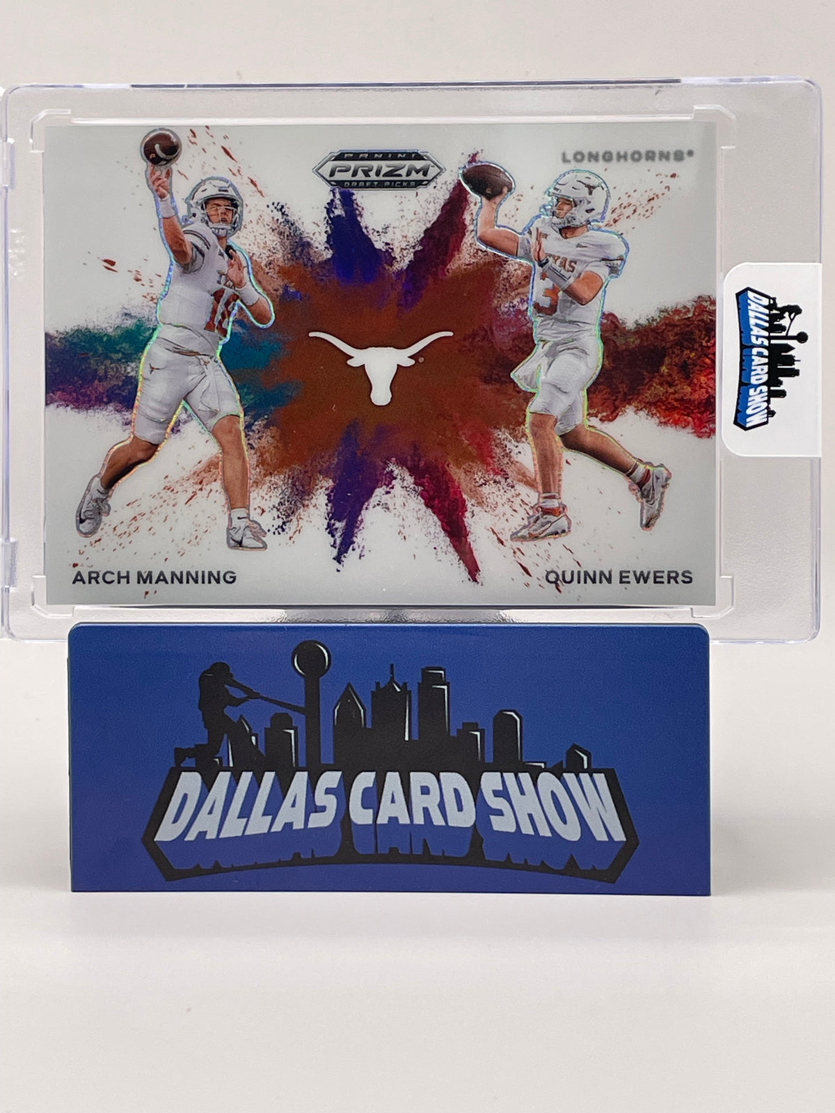 2024 Panini Prizm Draft Picks #CBD-TEX3 Arch Manning/Quinn Ewers Color Blast