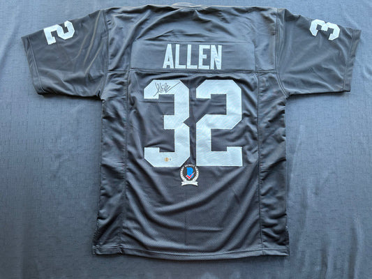 MARCUS ALLEN LOS ANGELES LA RAIDERS SIGNED JERSEY XL Chiefs USC Trojans BAS