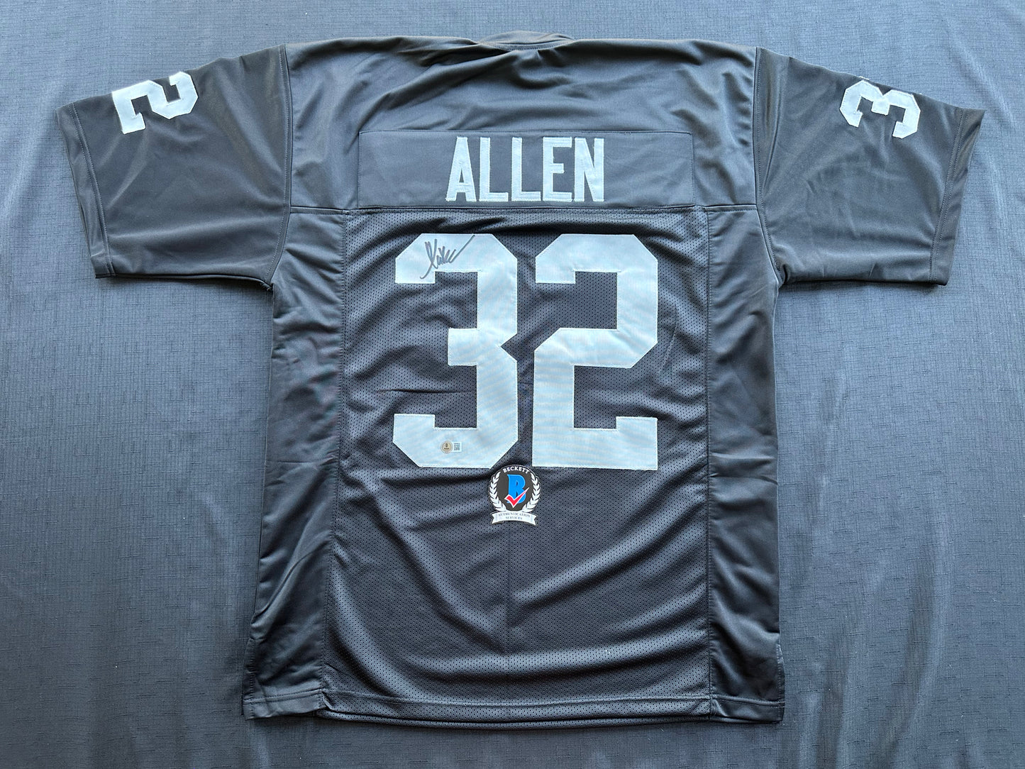 MARCUS ALLEN LOS ANGELES LA RAIDERS SIGNED JERSEY XL Chiefs USC Trojans BAS