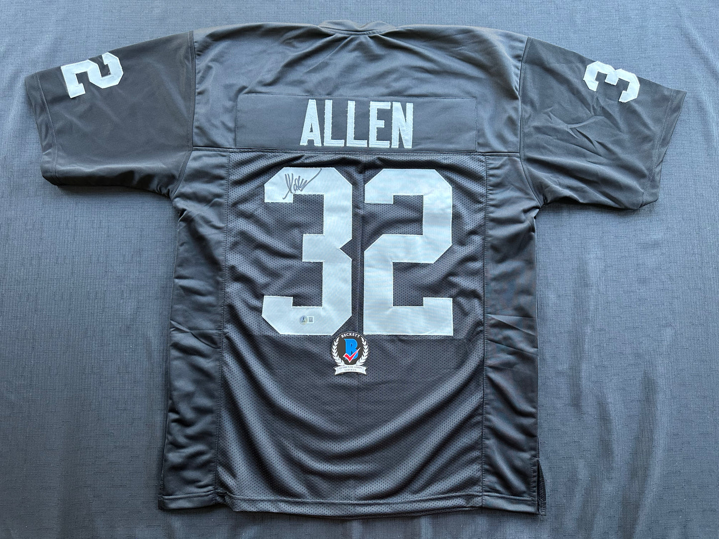 MARCUS ALLEN LOS ANGELES LA RAIDERS SIGNED JERSEY XL Chiefs USC Trojans BAS