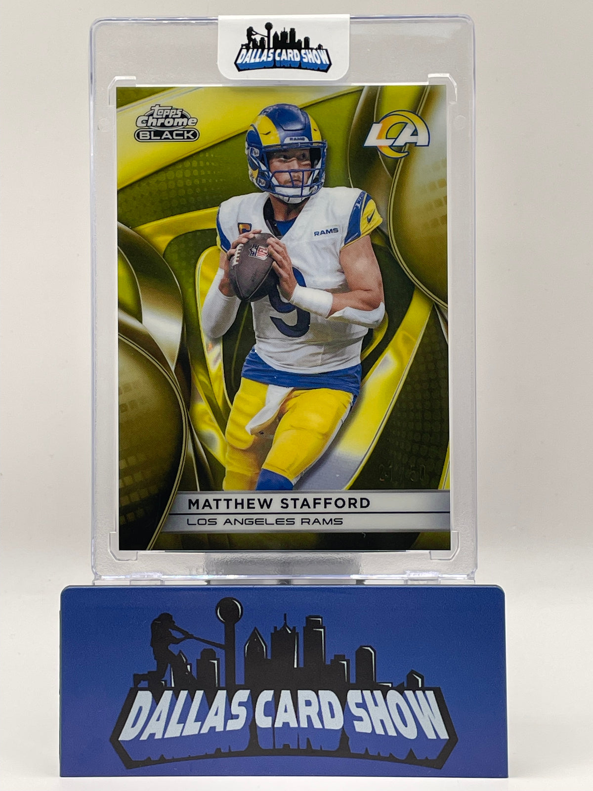 2025 Topps Chrome Black #61 Matthew Stafford Gold /50