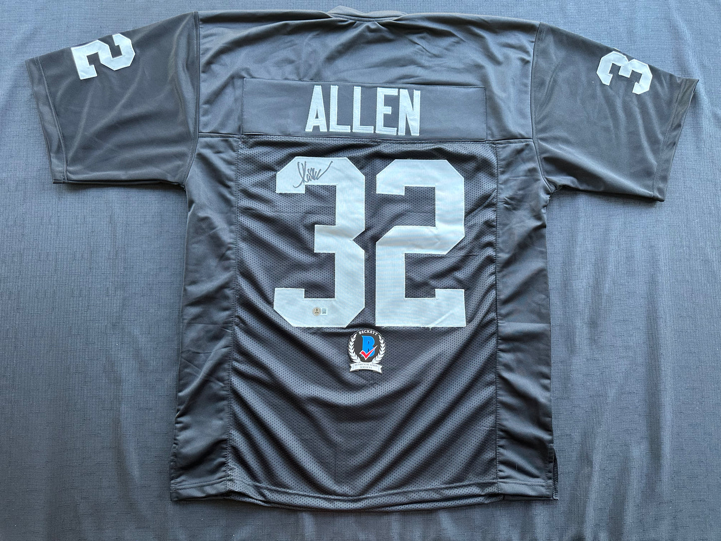 MARCUS ALLEN LOS ANGELES LA RAIDERS SIGNED JERSEY XL Chiefs USC Trojans BAS