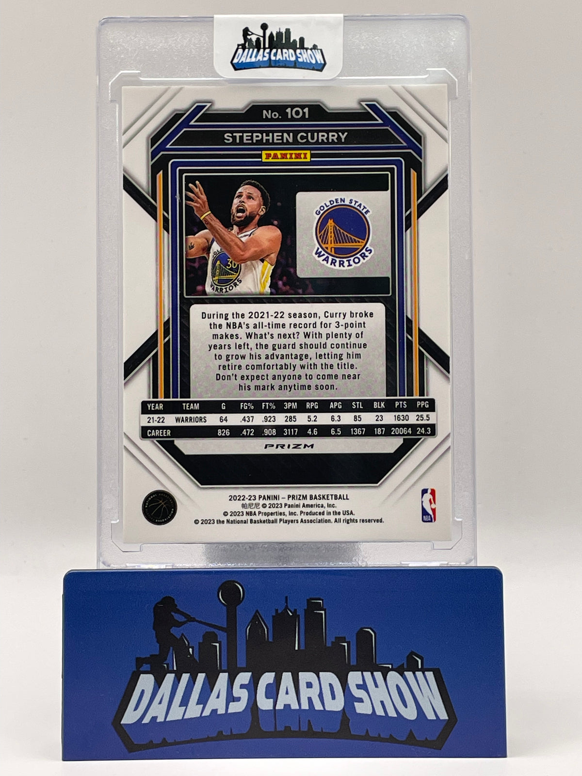 2022-23 Panini Prizm Choice #101 Stephen Curry Blue/Yellow/Green