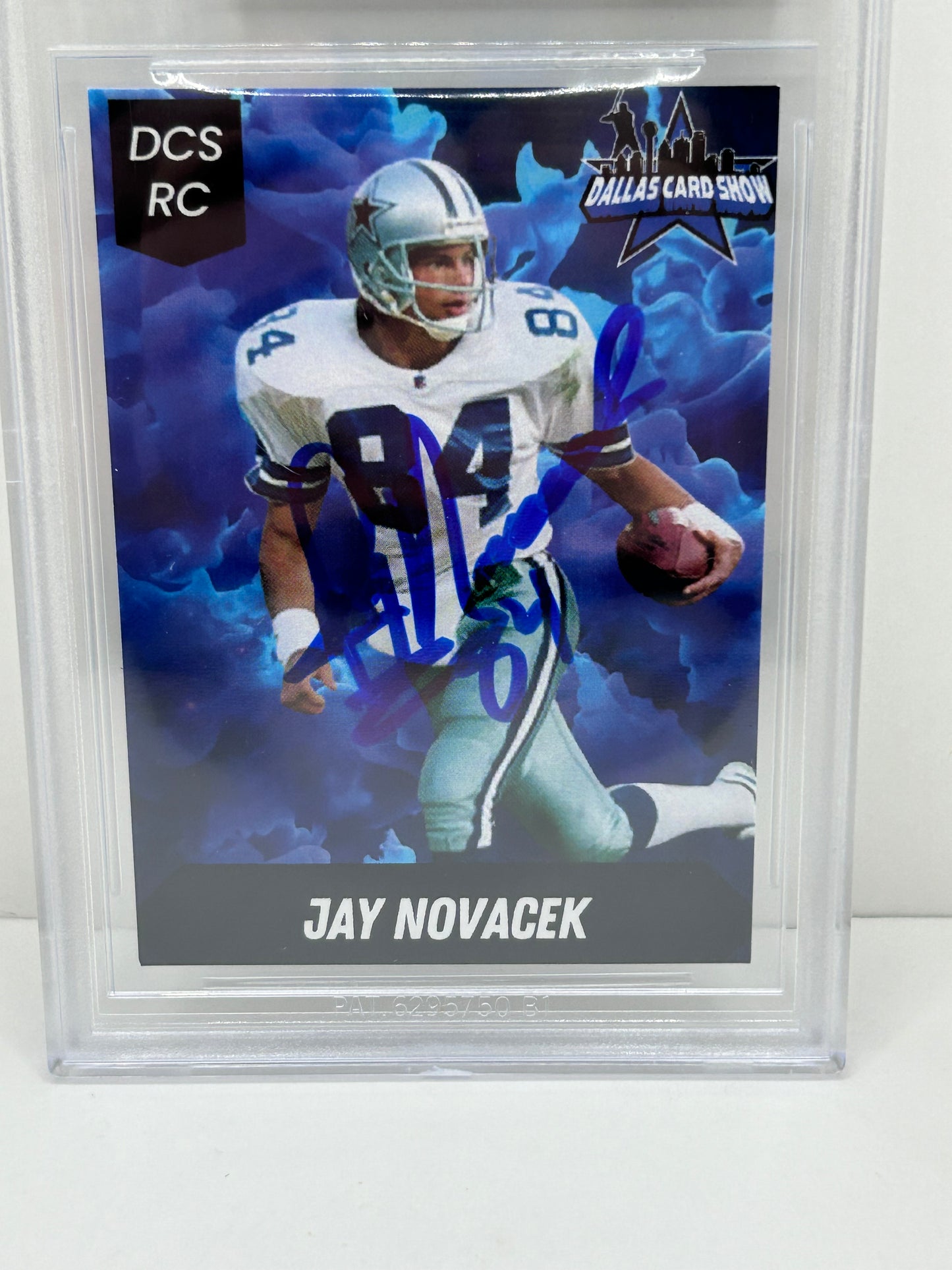 2024 Dallas Card Show Jay Novacek #5 Beckett Witnessed Authentic Autograph (4852)