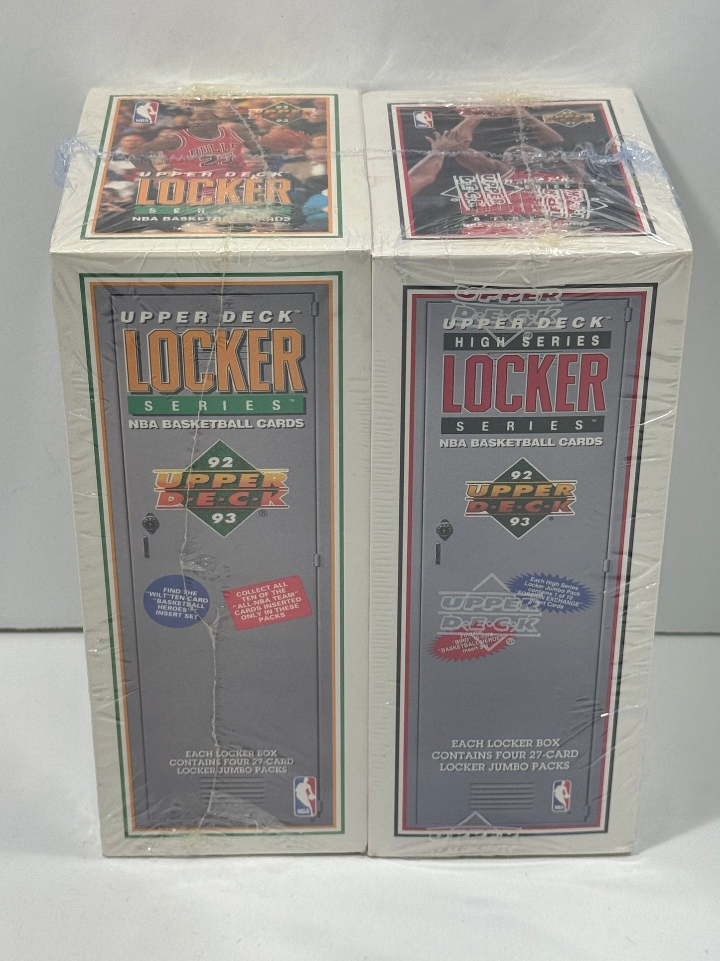 1992-93 Upper Deck High Series Basketball Locker Box Factory Sealed Low and High Series