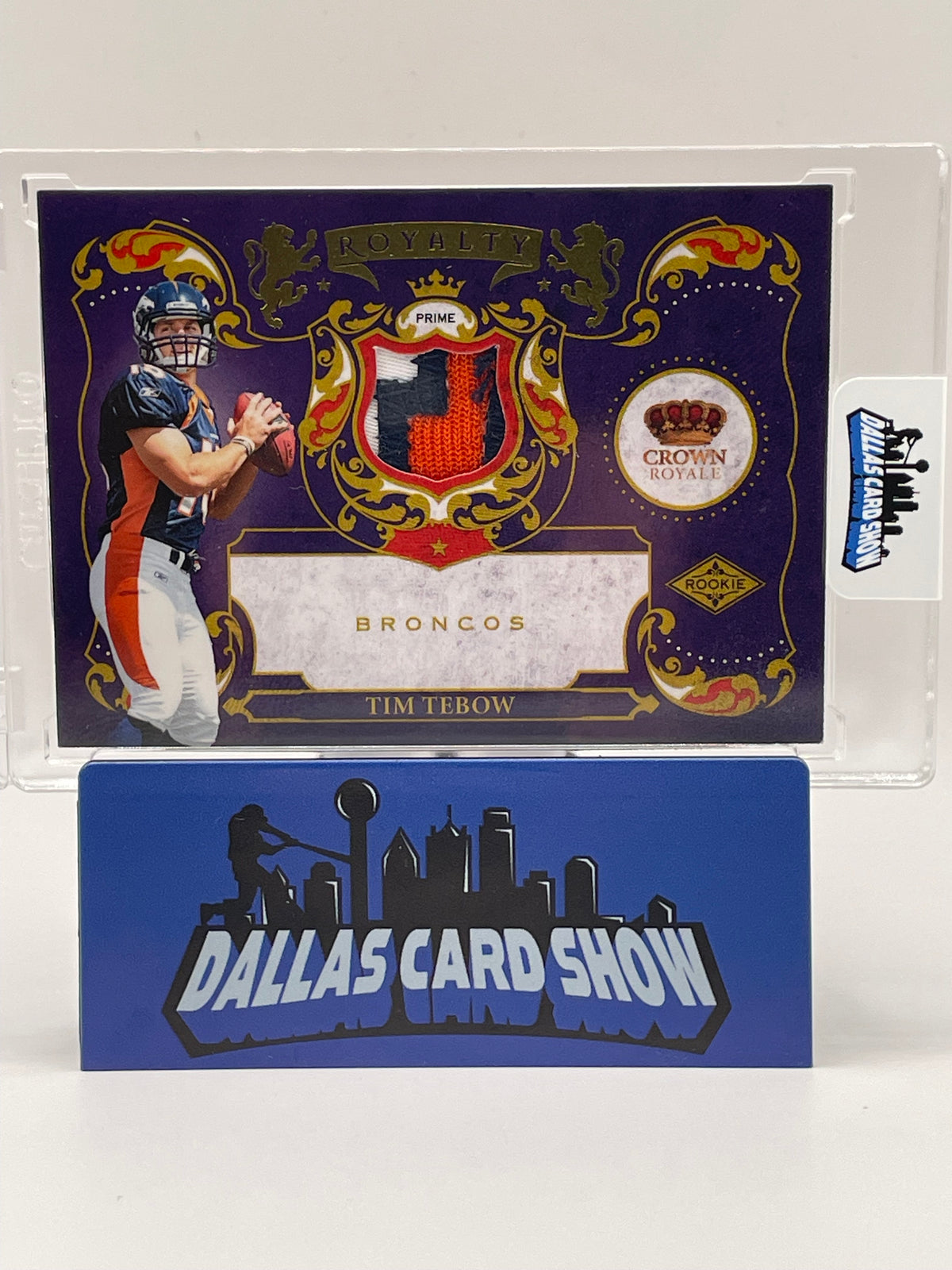 2010 Panini Crown Royale #11 Tim Tebow Rookie Royalty Relic /50