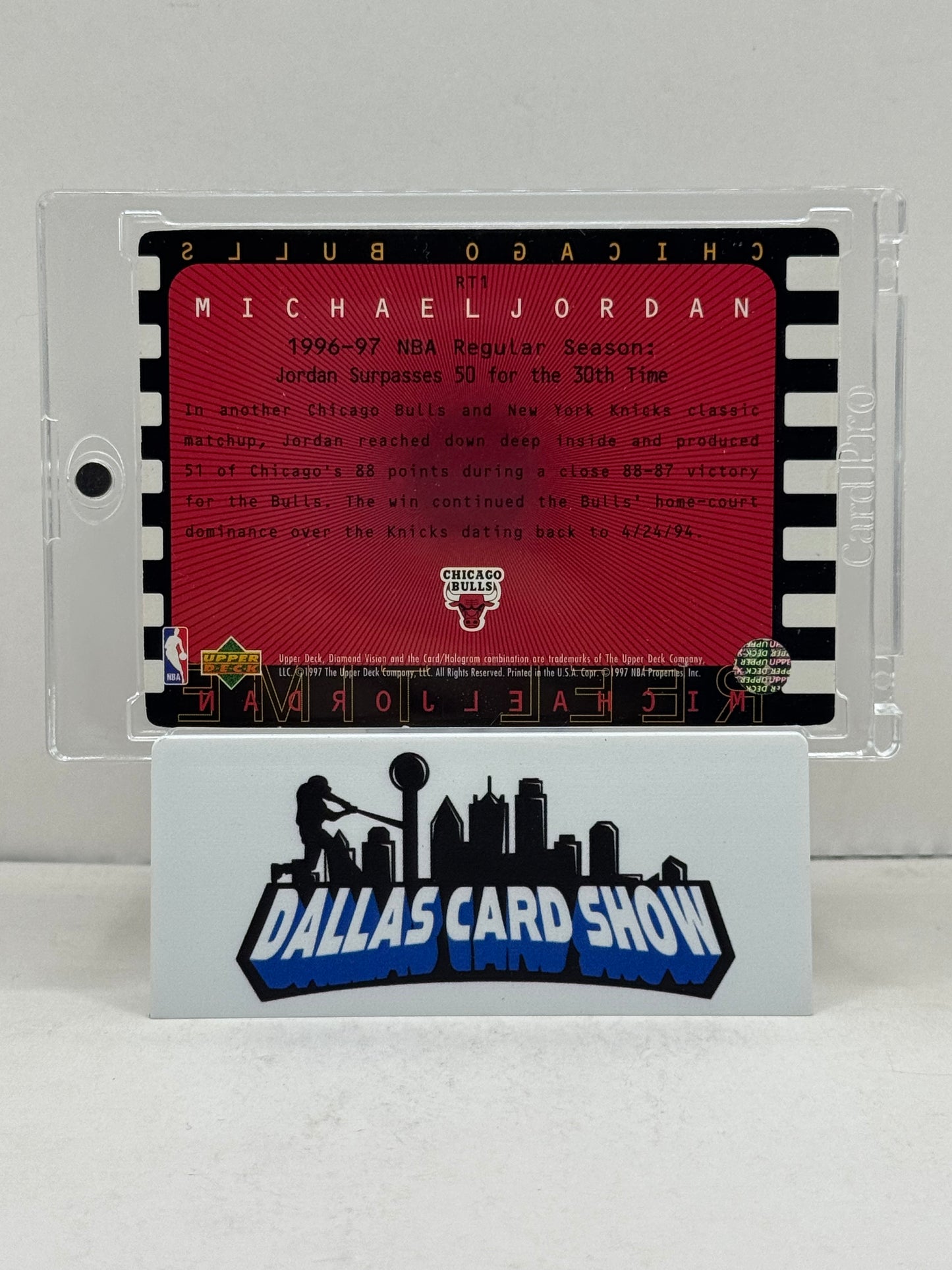 1997 Upper Deck #RT1 Michael Jordan Reel Time Chicago Bulls