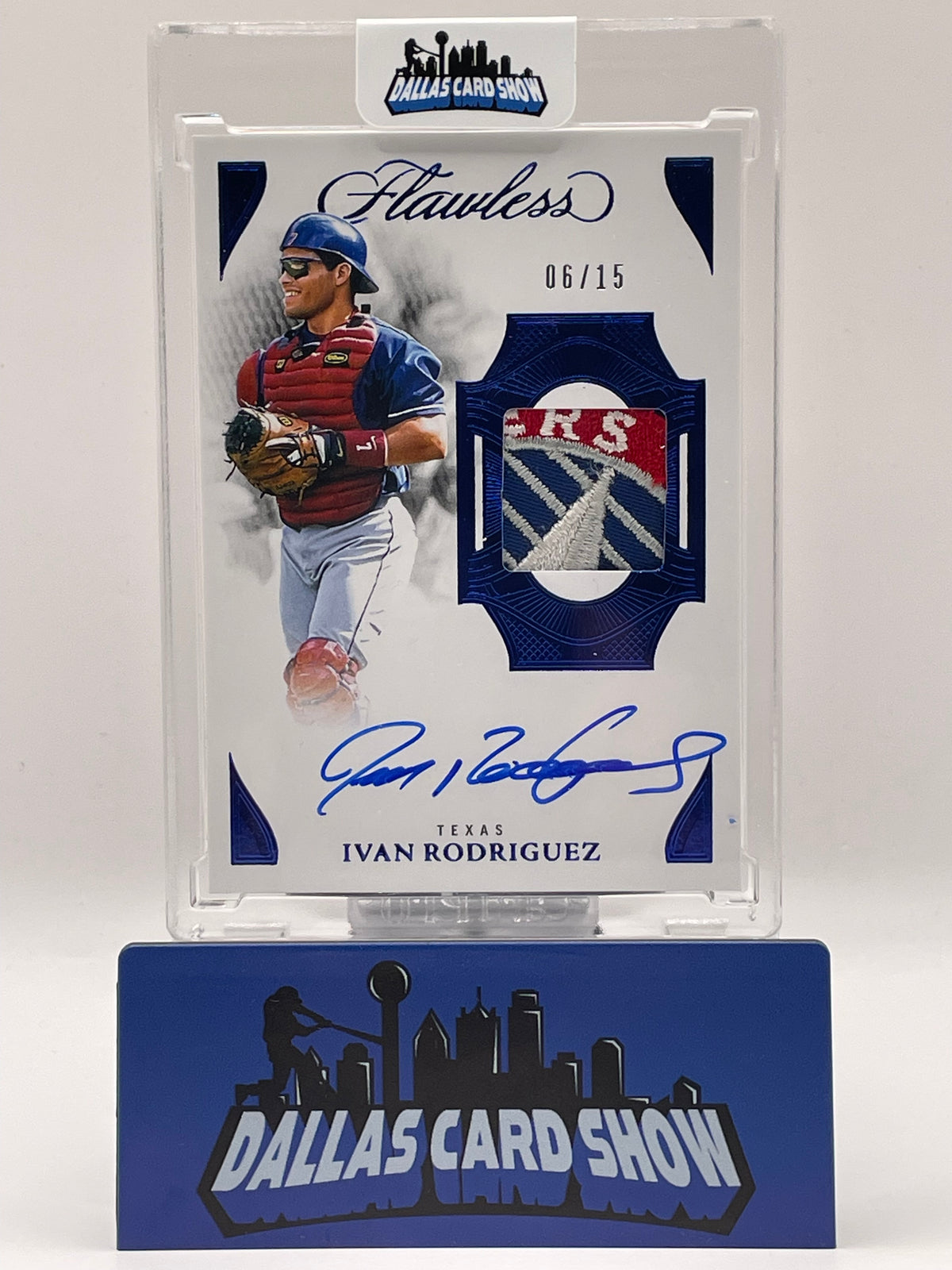 2025 Panini Flawless #PPV-IR Ivan Rodriguez Prime Patch Autograph /15
