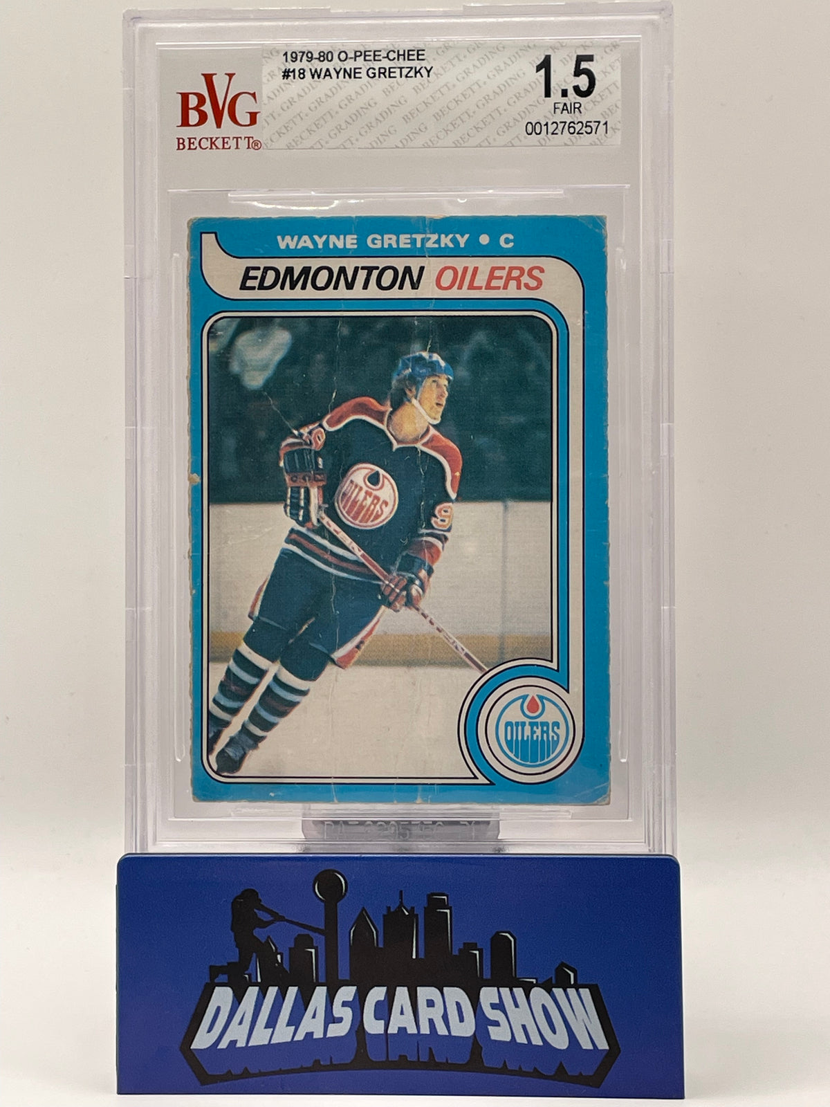 1979-80 O-Pee-Chee #18 Wayne Gretzky Rookie RC BVG 1.5
