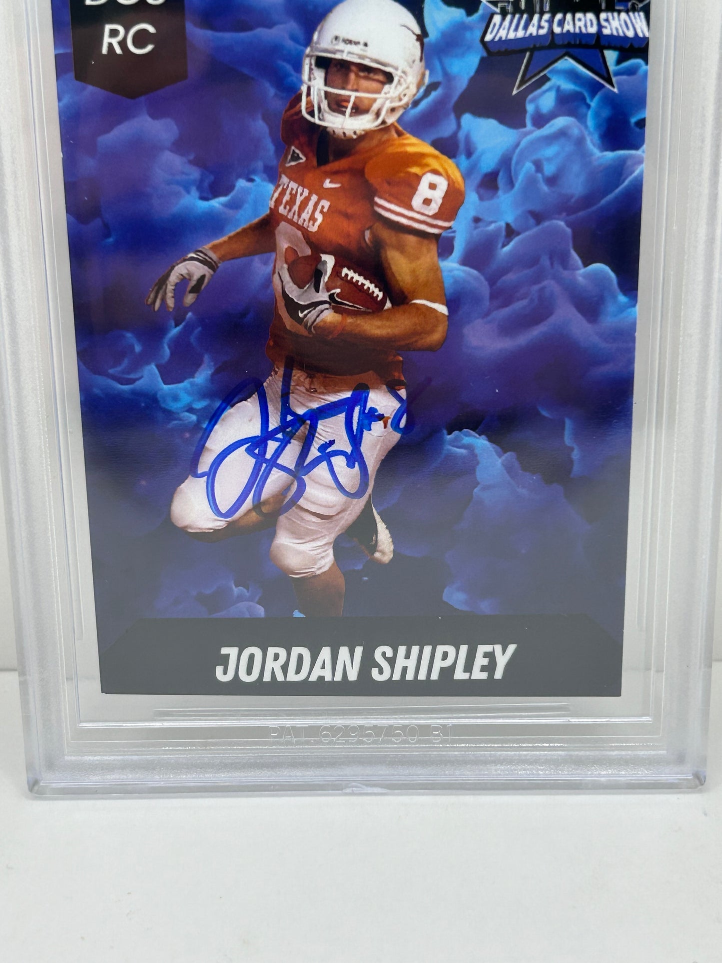 2024 Dallas Card Show Jordan Shipley #16 Beckett Witnessed Authentic Autograph (4850)