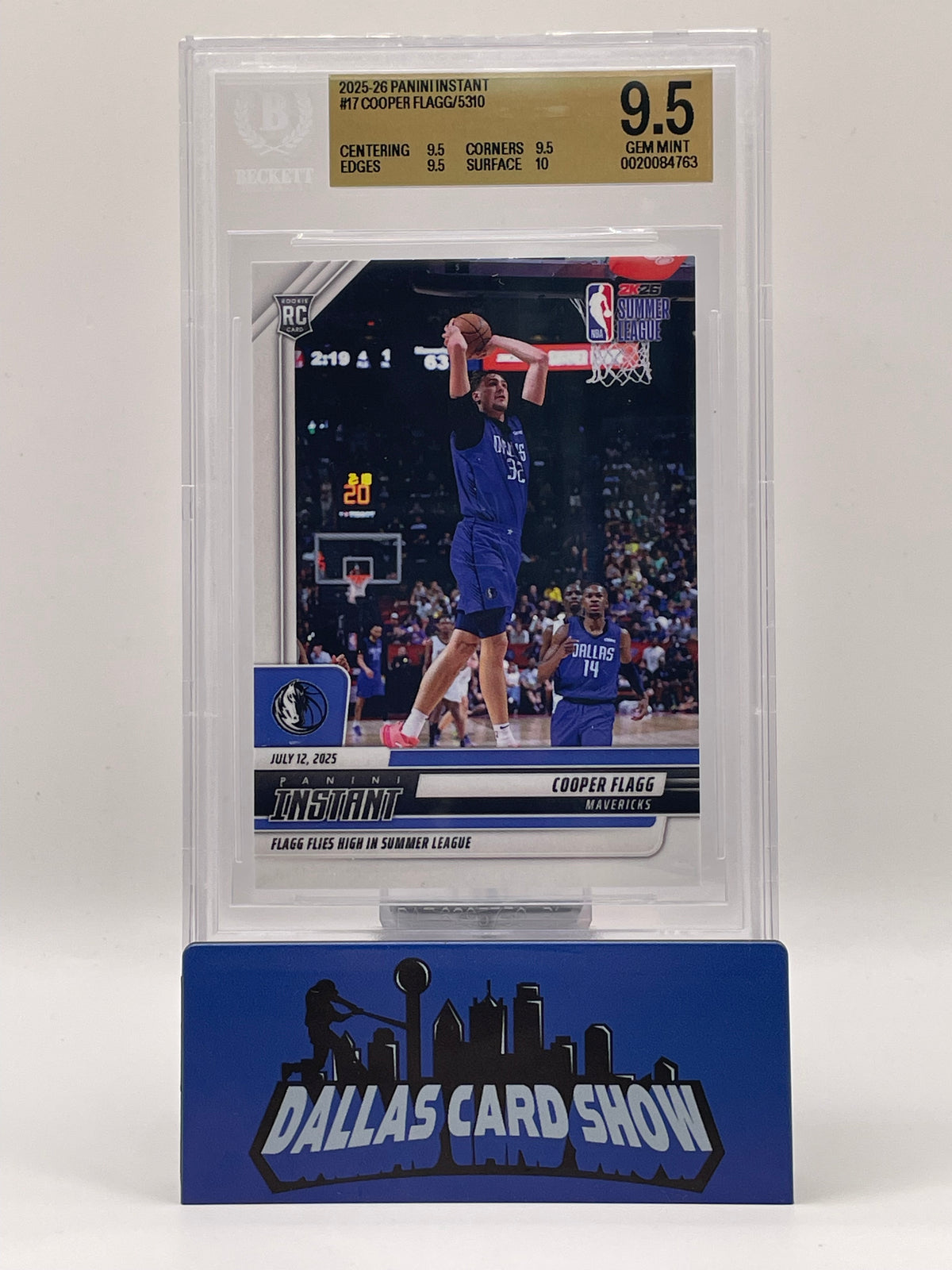 2025-26 Panini Instant #17 Cooper Flagg /5310 BGS 9.5