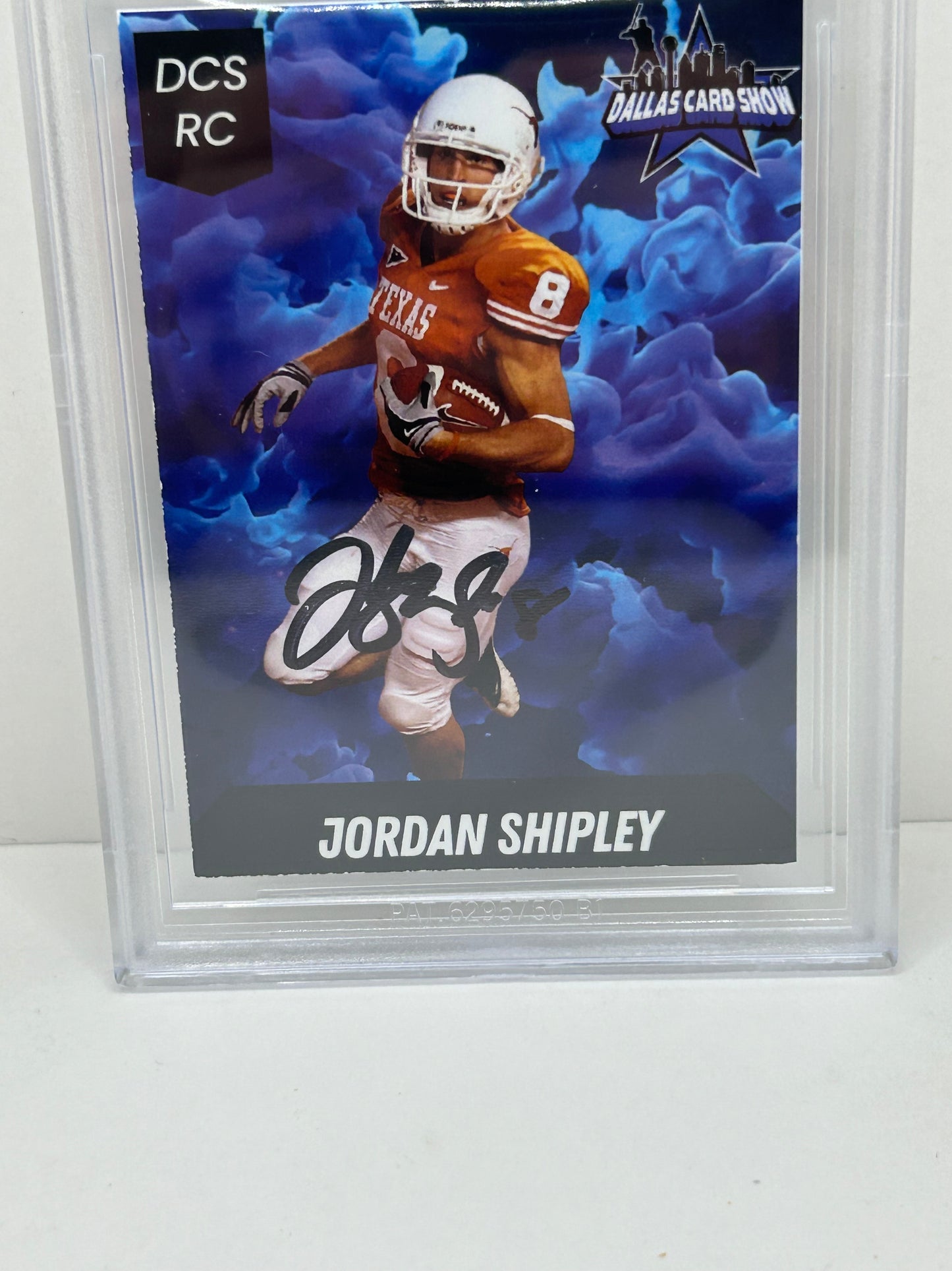 2024 Dallas Card Show Jordan Shipley #16 Beckett Witnessed Authentic Autograph (4844)
