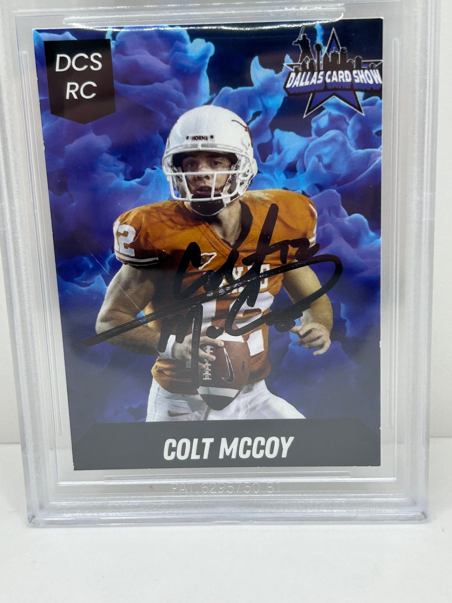 2024 Dallas Card Show Colt McCoy #15 Beckett Witnessed Authentic Autograph (4861)