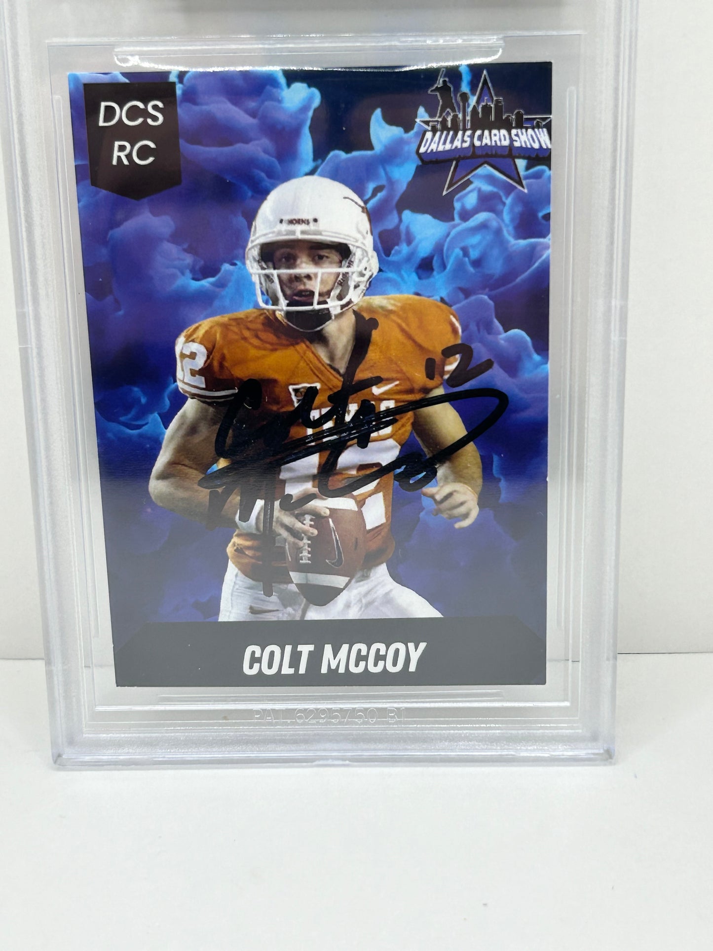 2024 Dallas Card Show Colt McCoy #15 Beckett Witnessed Authentic Autograph (4860)