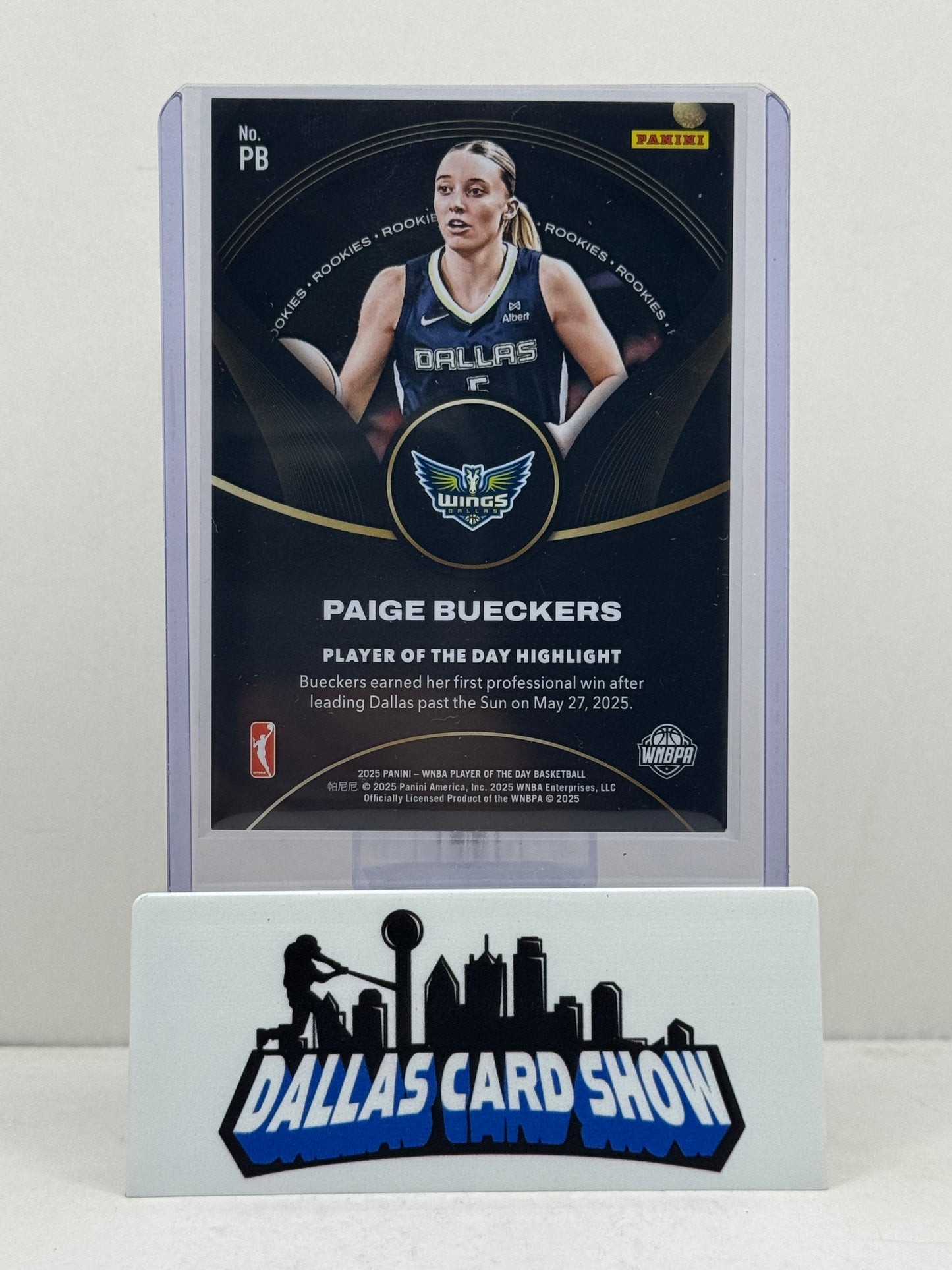 2025 Panini WNBA Player of The Day #PB Paige Bueckers Orange Rookie RC /199