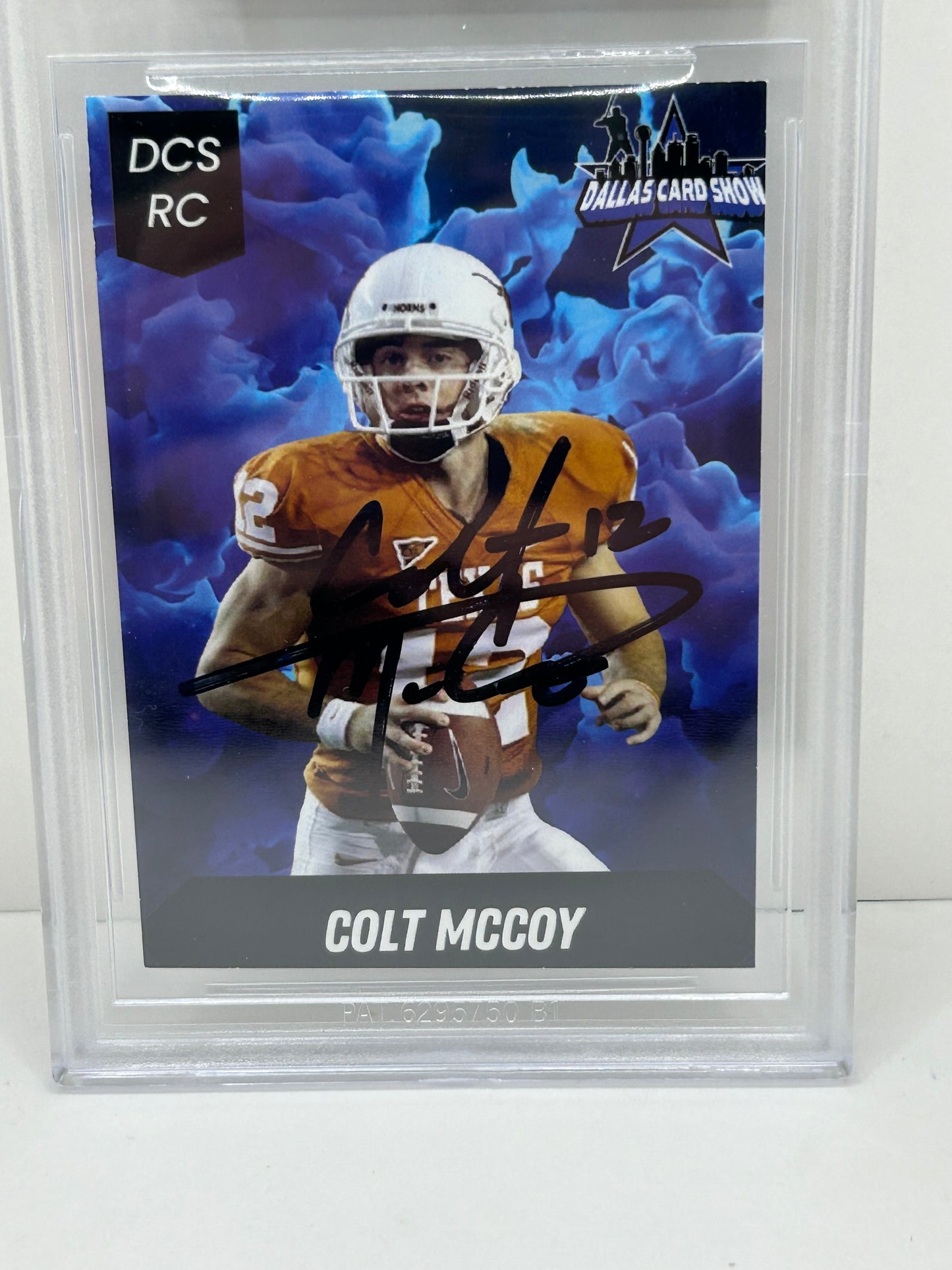 2024 Dallas Card Show Colt McCoy #15 Beckett Witnessed Authentic Autograph (4863)