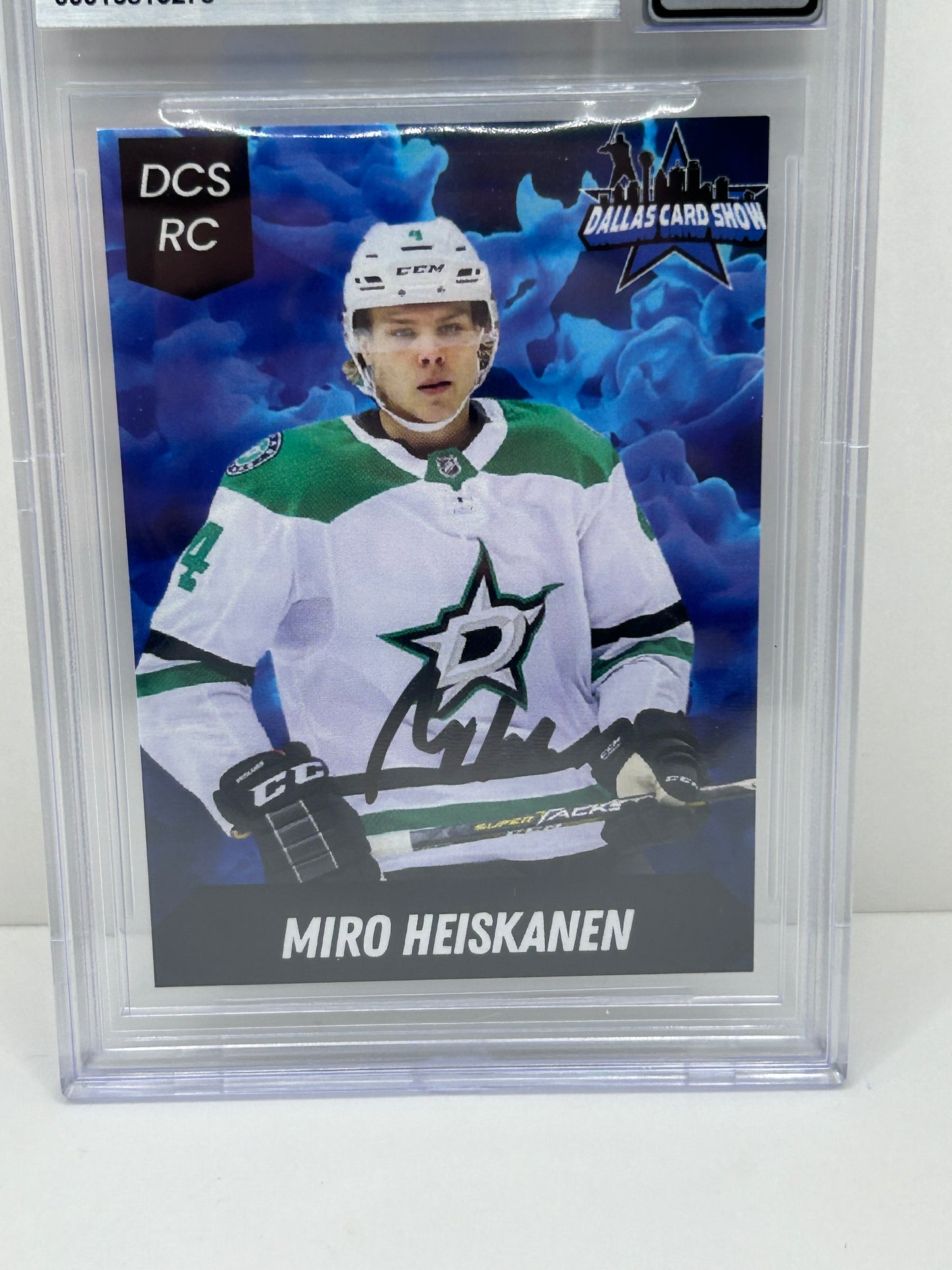 2024 Dallas Card Show Miro Heiskanen Autograph #4 Beckett Witnessed 10 Auto (3278)