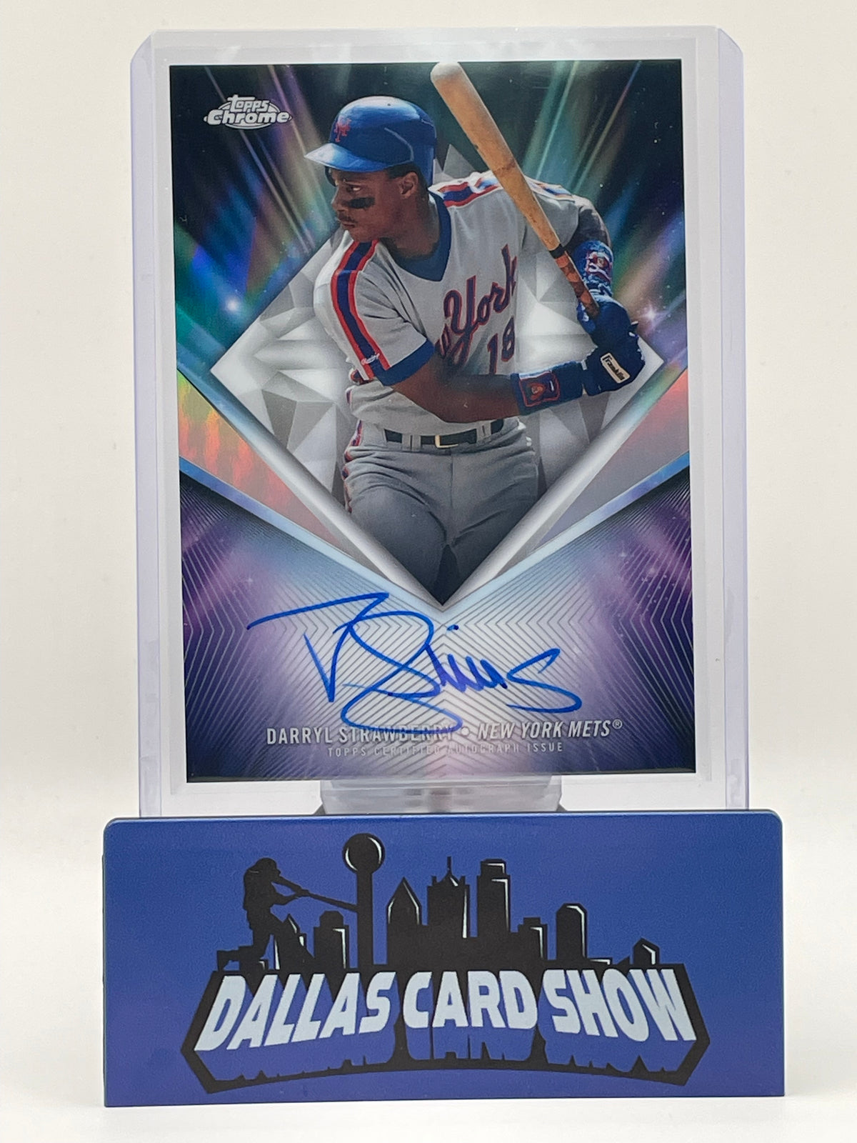 2026 Topps Chrome #75D-DS Darryl Strawberry 75th Diamond Autograph