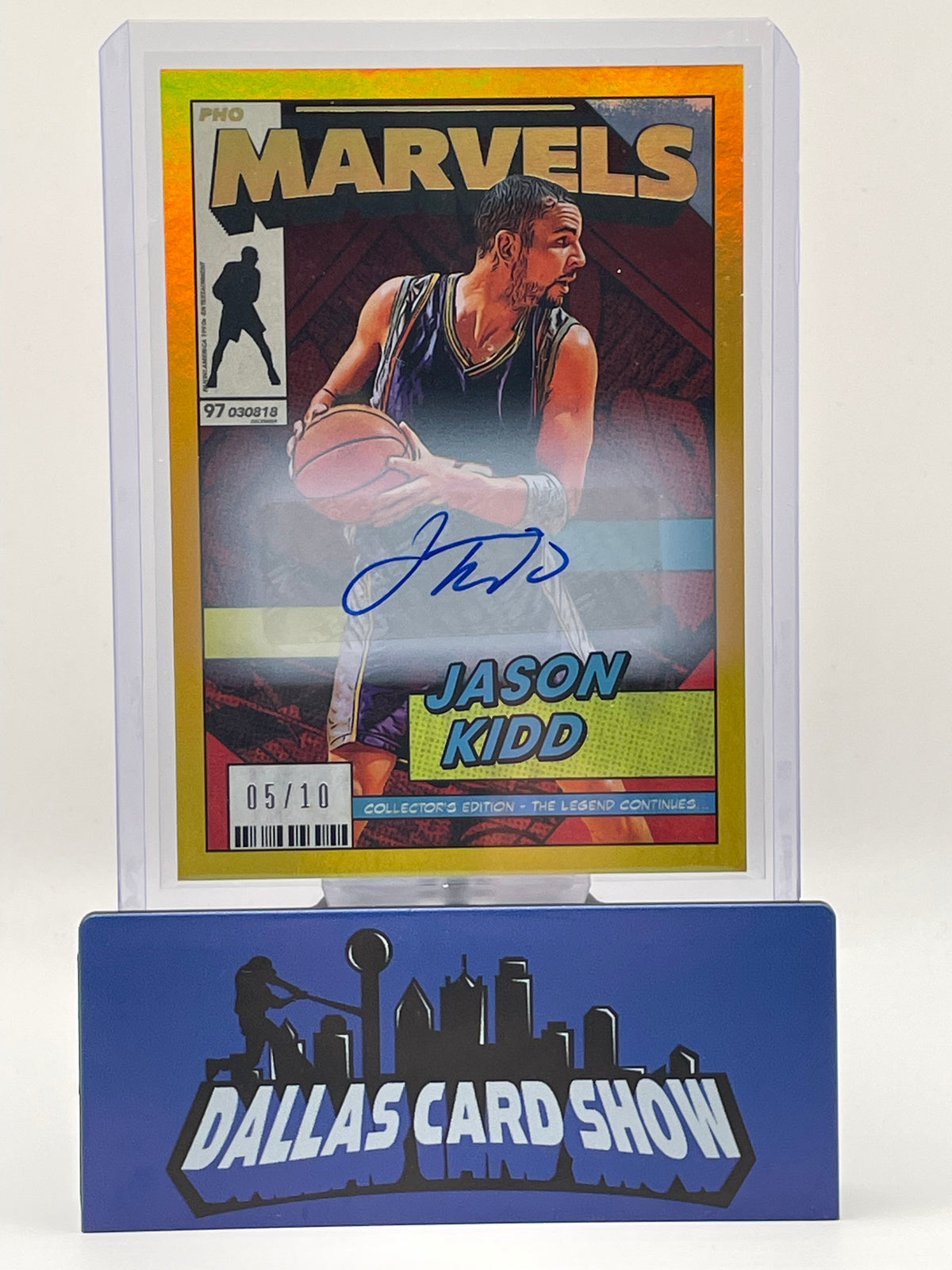 2026 Panini 90's Pop Culture #MV-Jk Jason Kidd Gold Marvels Autograph /10
