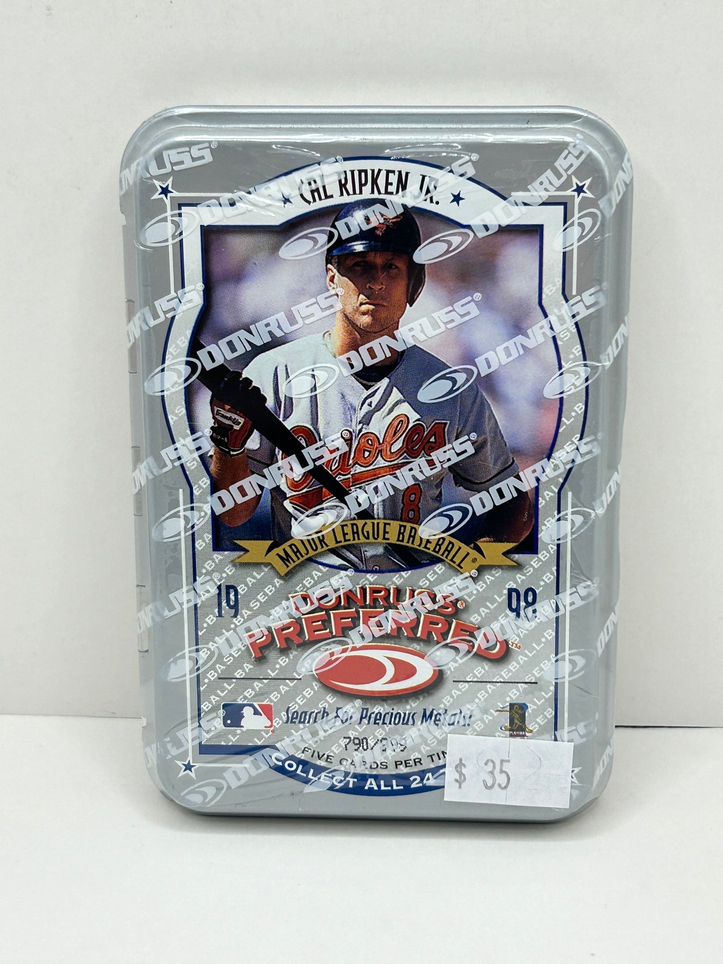 1998 Donruss Preferred Cal Ripken Jr Tin #790/999 5 Cards Per Tin