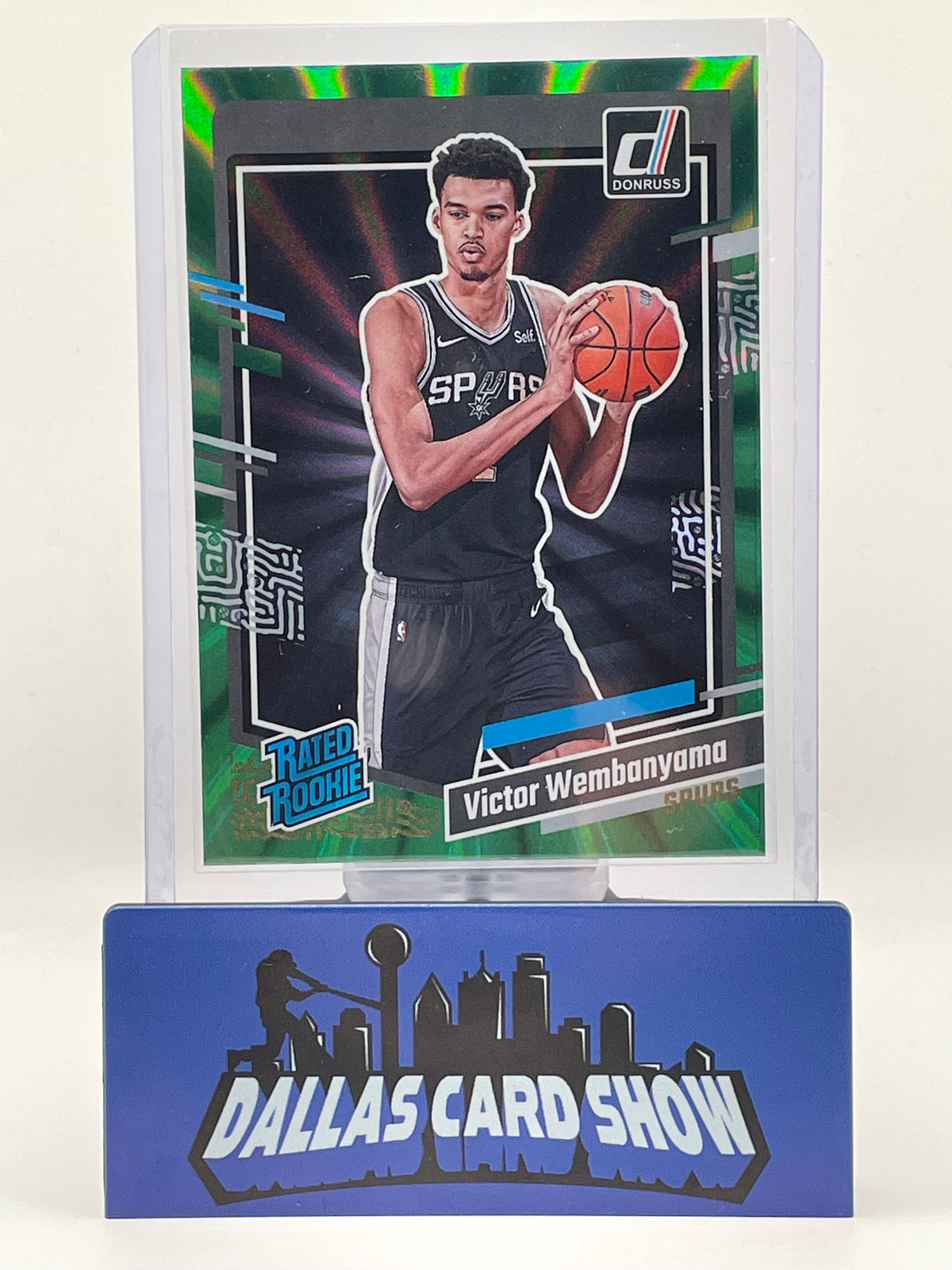 2023-24 Panini Donruss Victor Wembanyama Green Sunburst Rookie RC