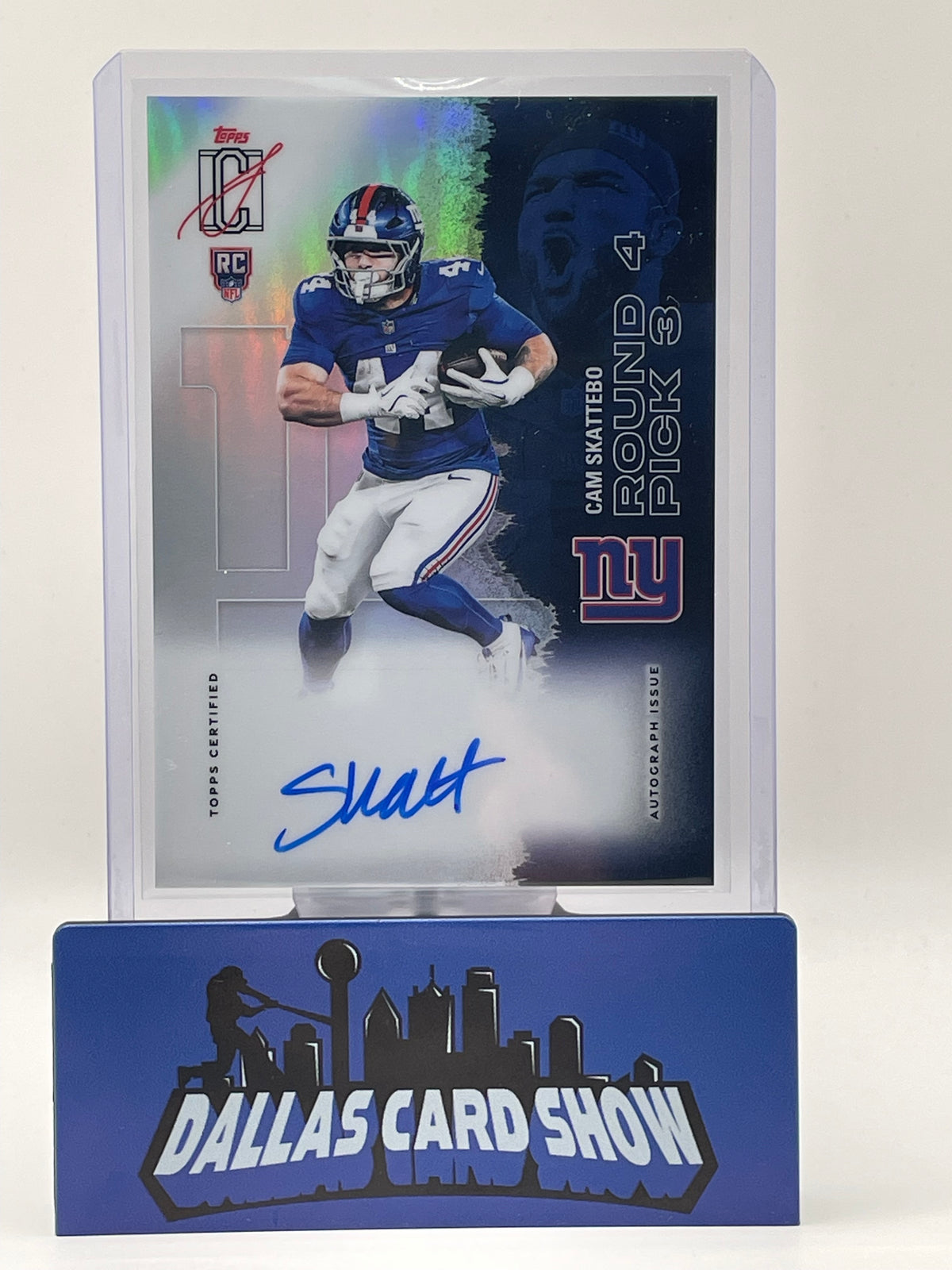 2025 Signature Class #119 Cam Skattebo Silver Rookie Autograph RC