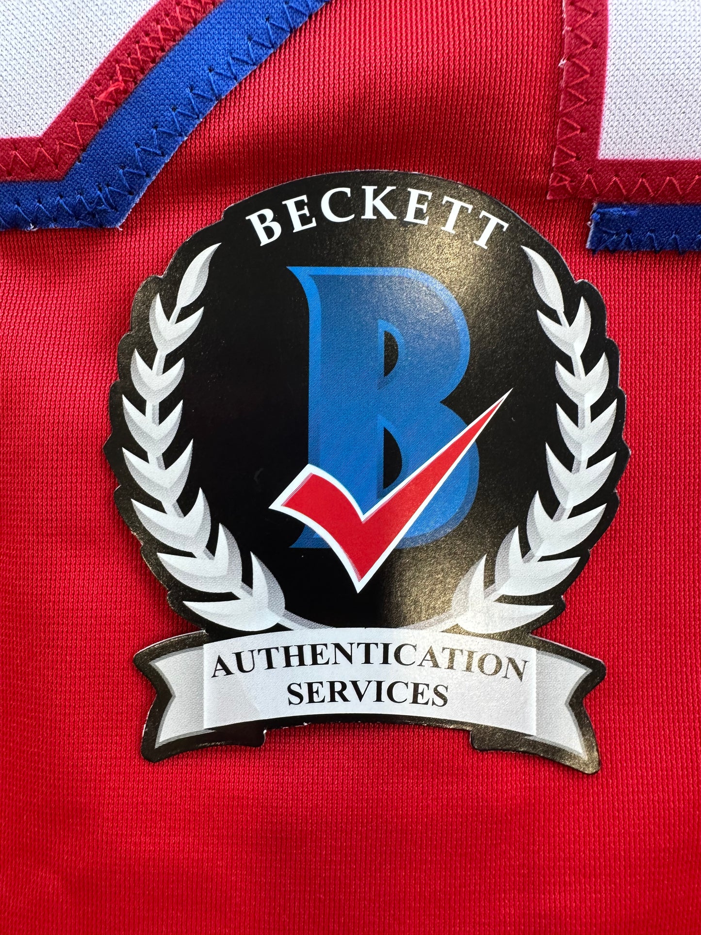 EVAN CARTER TEXAS RANGERS SIGNED Red JERSEY XL BAS COA